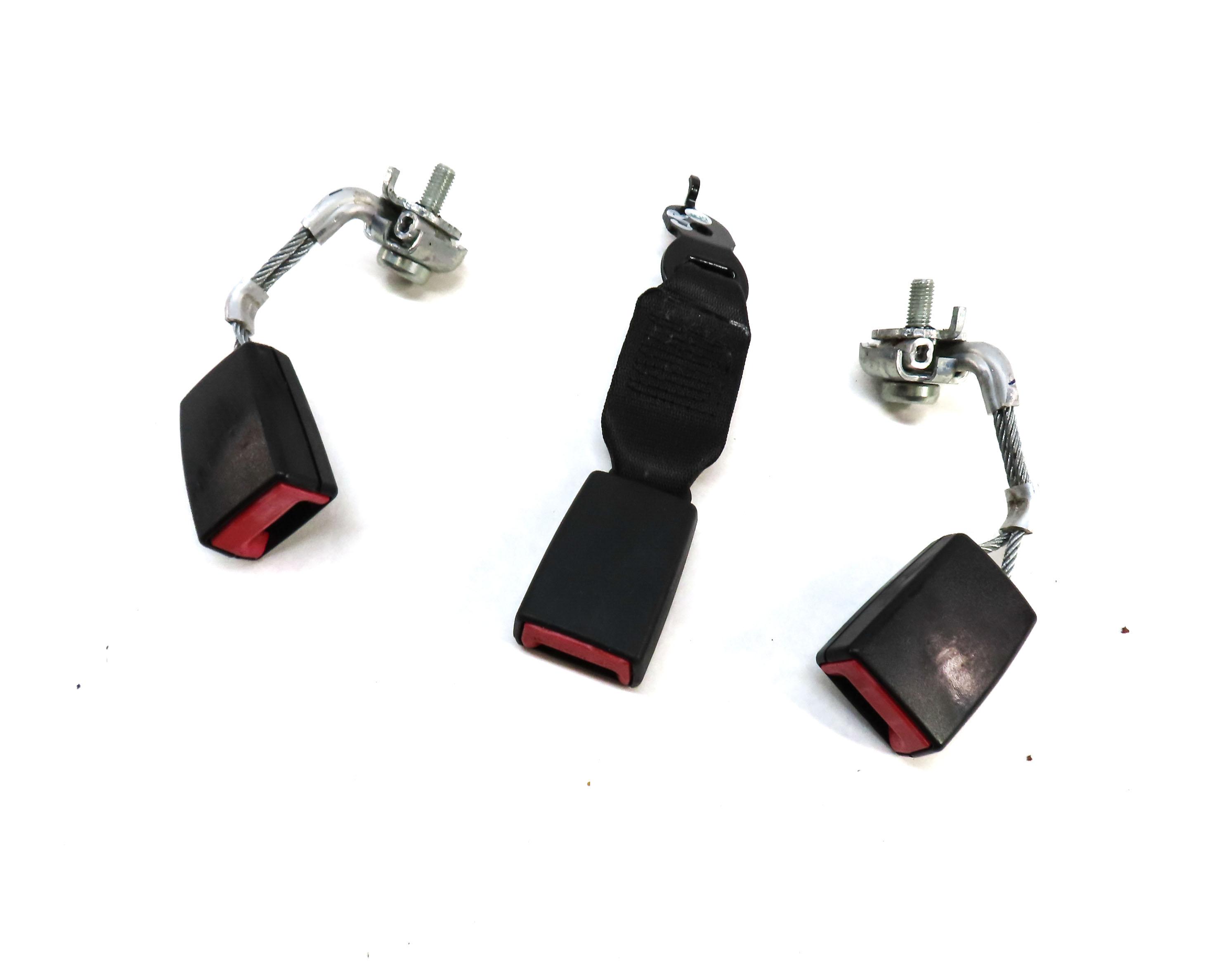 2011 BMW 535i (F10) REAR LEFT RIGHT & CENTER SEATBELT BUCKLE RECEIVER SET 3 — exact item pictured
