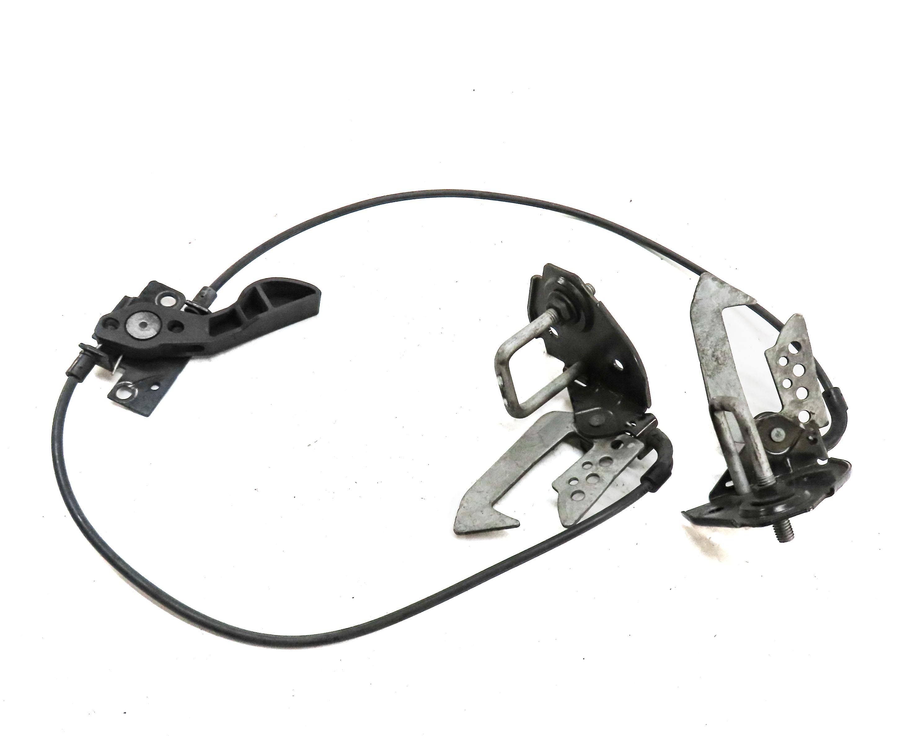 2011 BMW 535i F10 LEFT & RIGHT HOOD SAFETY CATCH HOOK SET2 & CABLE RELEASE LEVER — exact item pictured