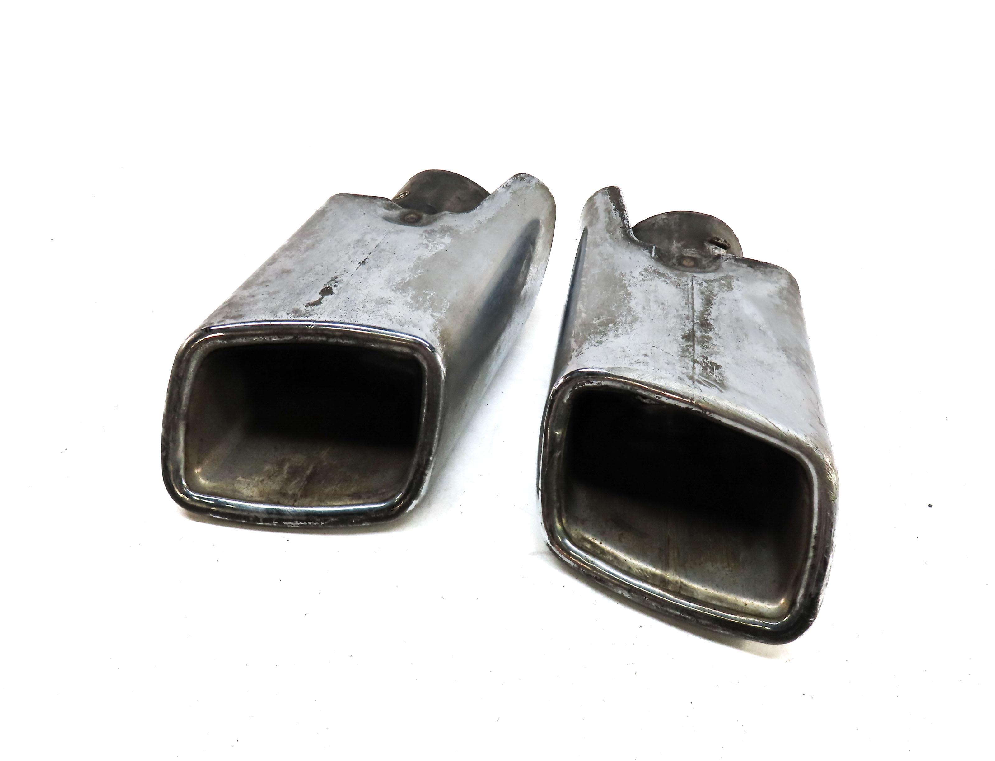 2008 MERCEDES GL450 (X164) 4.6L M273 ENGINE LEFT & RIGHT EXHAUST MUFFLER TIP SET — exact item pictured