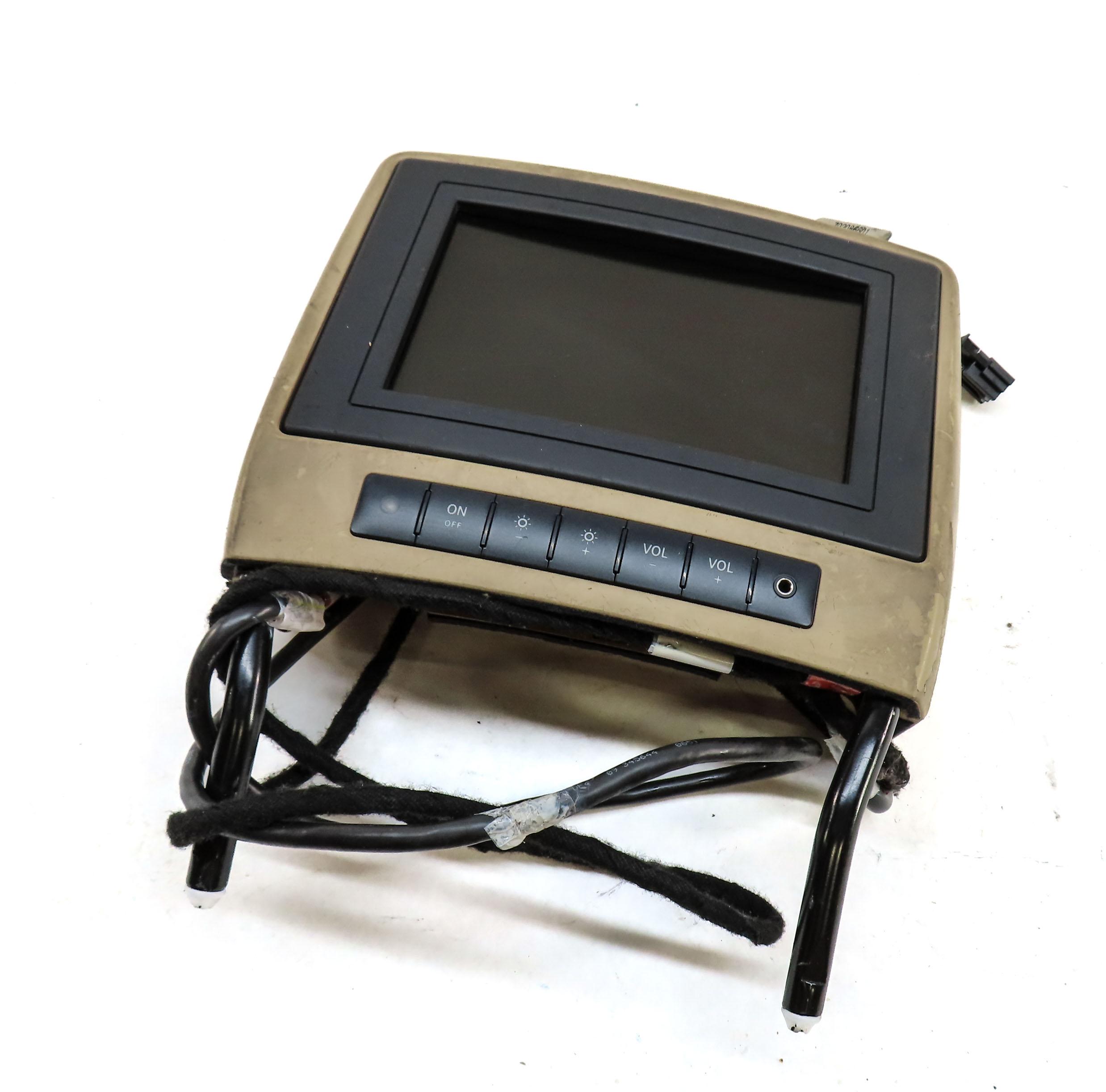 06-12 MERCEDES GL R CLASS FRONT LEFT OR RIGHT DVD TV ENTERTAINMENT SCREEN BROWN — exact item pictured