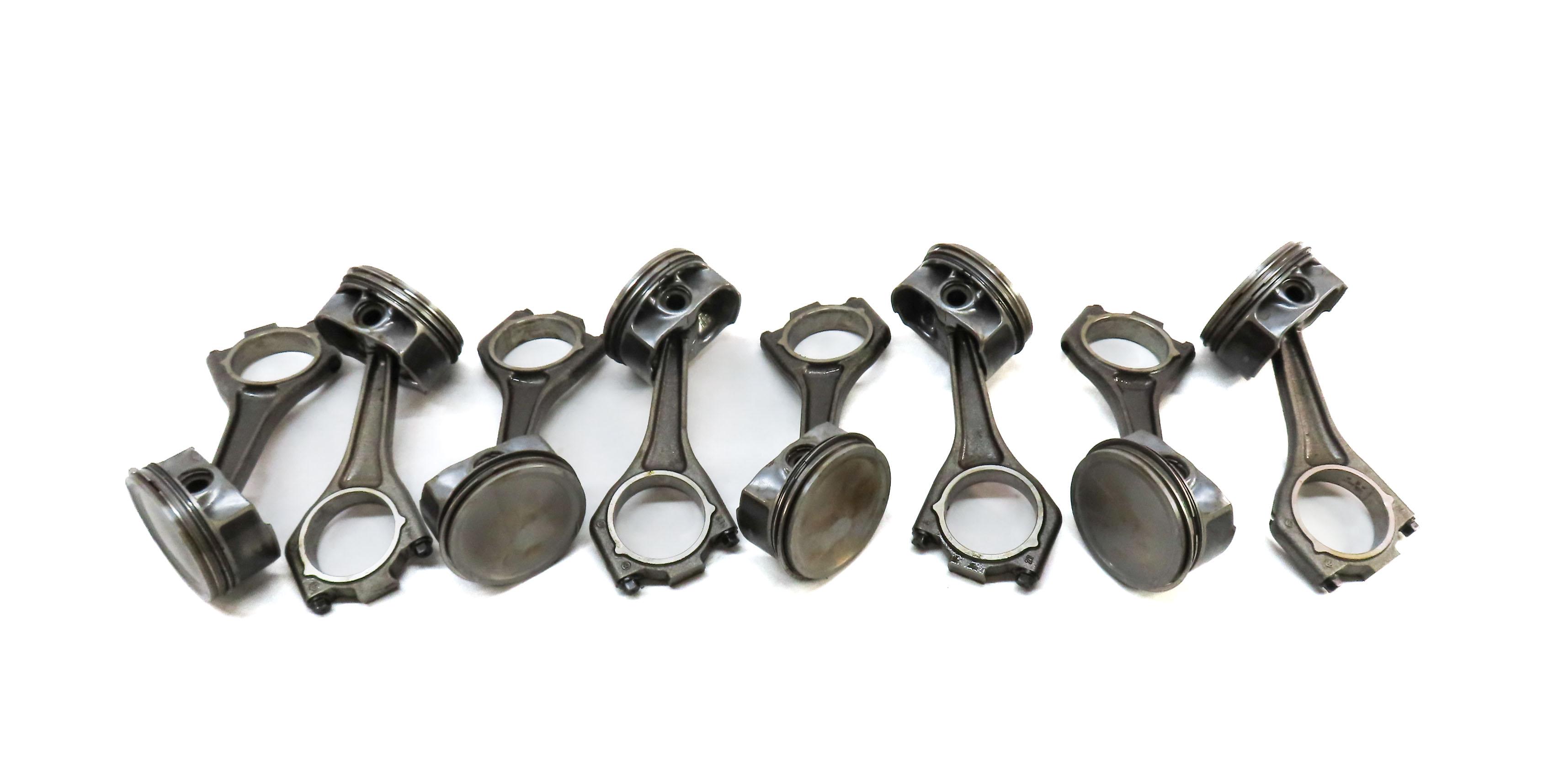 2013 LAND RANGE ROVER (L405) 5.0L SUPER ENGINE CONNECTING ROD & PISTON SET 8 — exact item pictured