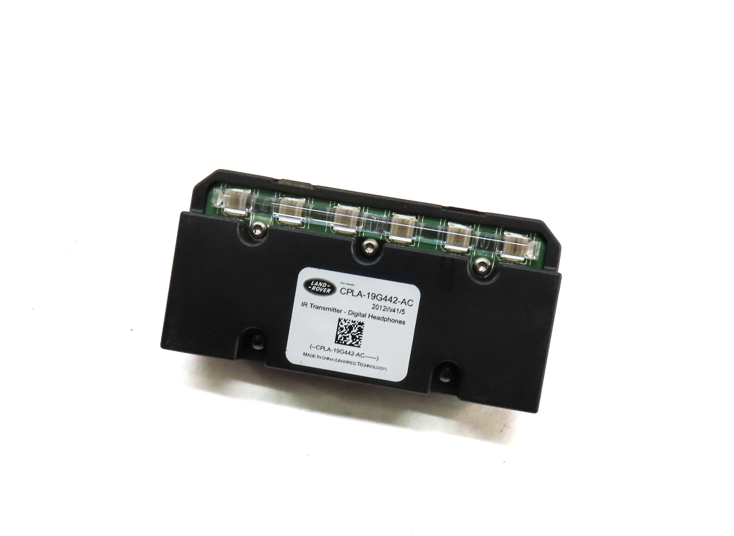 2013 LAND RANGE ROVER (L405) WIRELESS HEADPHONE TRANSMITTER MODULE CPLA19G442AC — exact item pictured