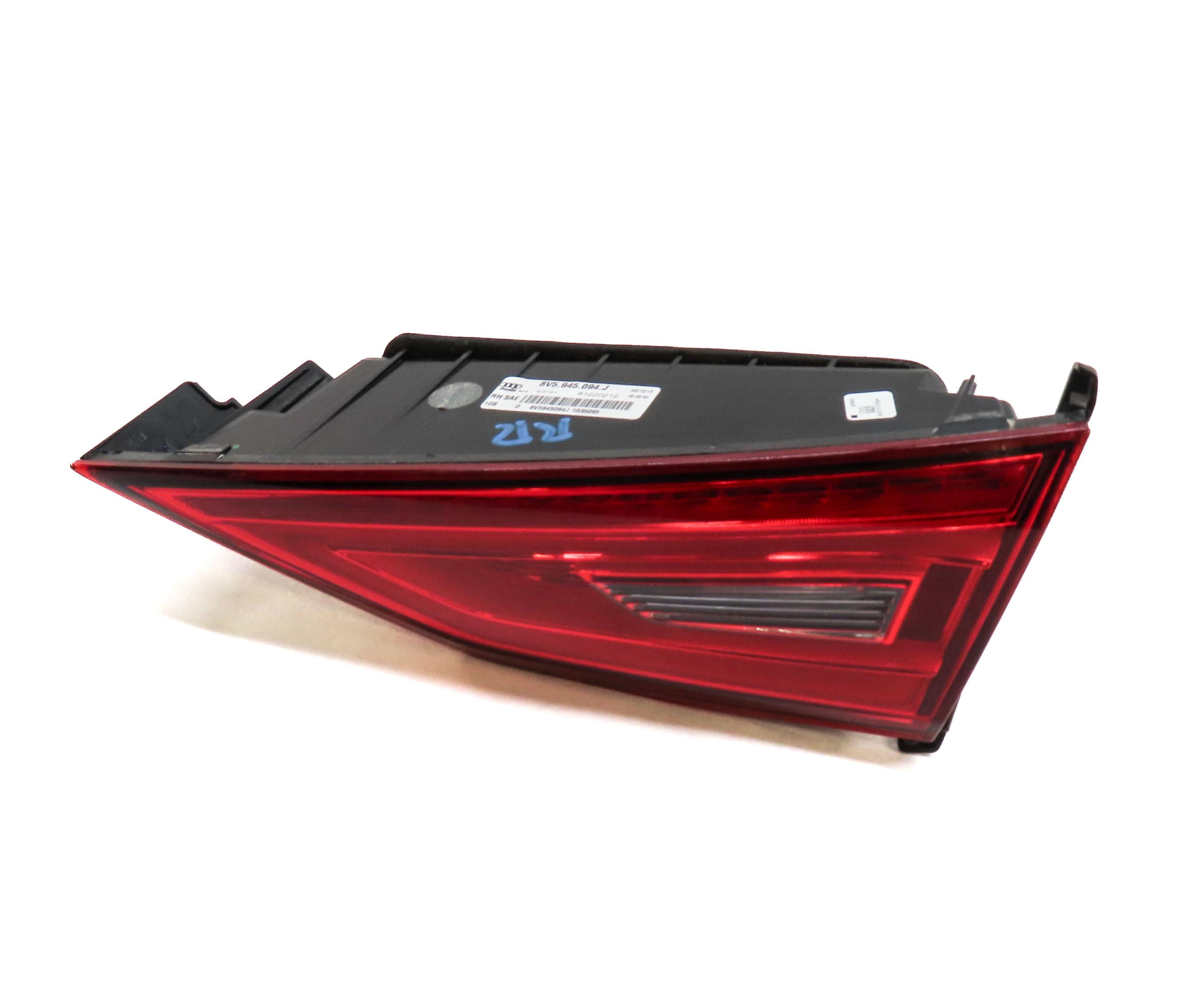 2015-2016 AUDI A3 S3 (8V) SEDAN CONVERTIBLE RIGHT INNER LED TAILLIGHT LIGHT LAMP — exact item pictured
