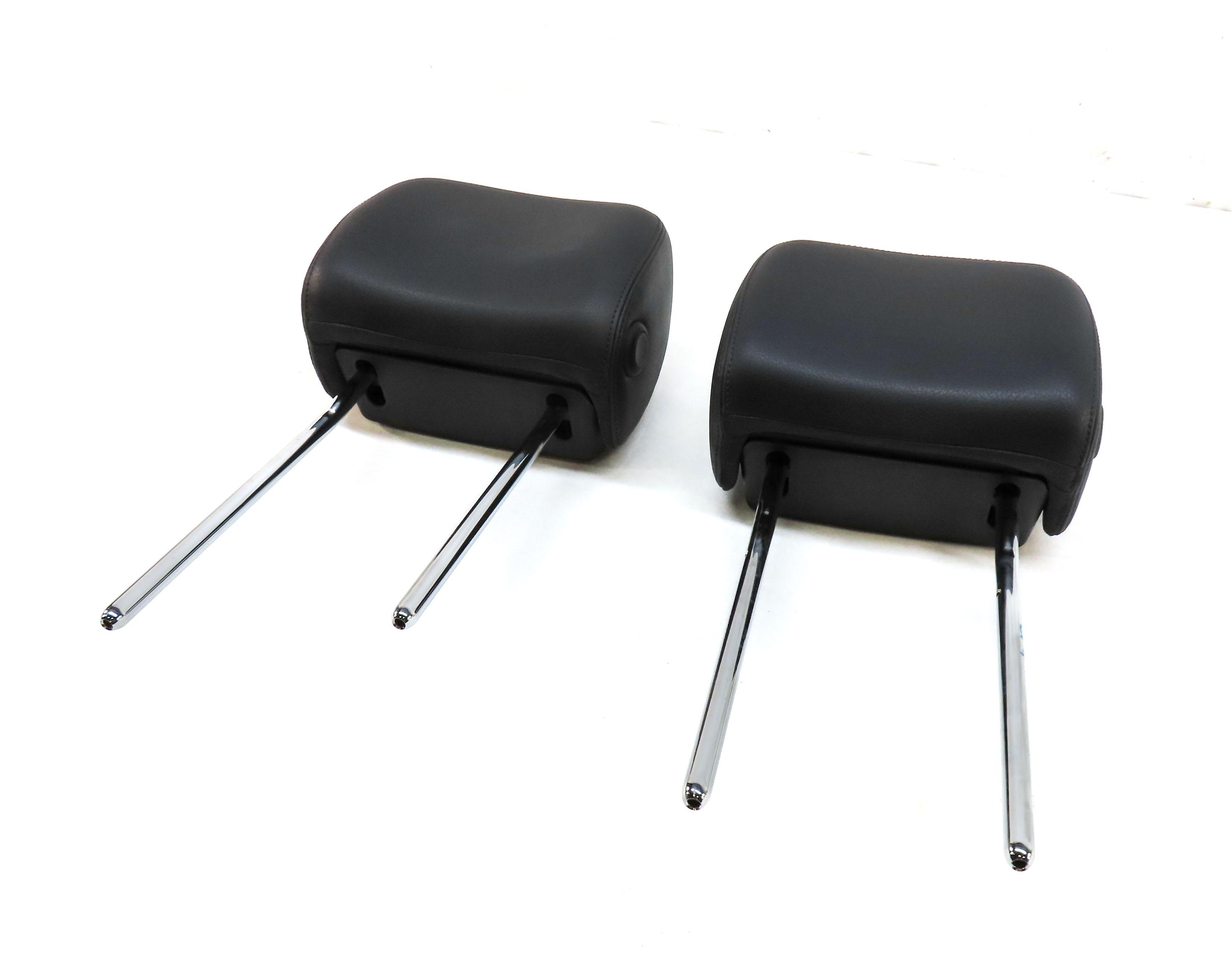 2015-2020 AUDI A3 S3 (8V) FRONT LEFT & RIGHT SEAT HEADREST SET-2 (BLACK) — exact item pictured