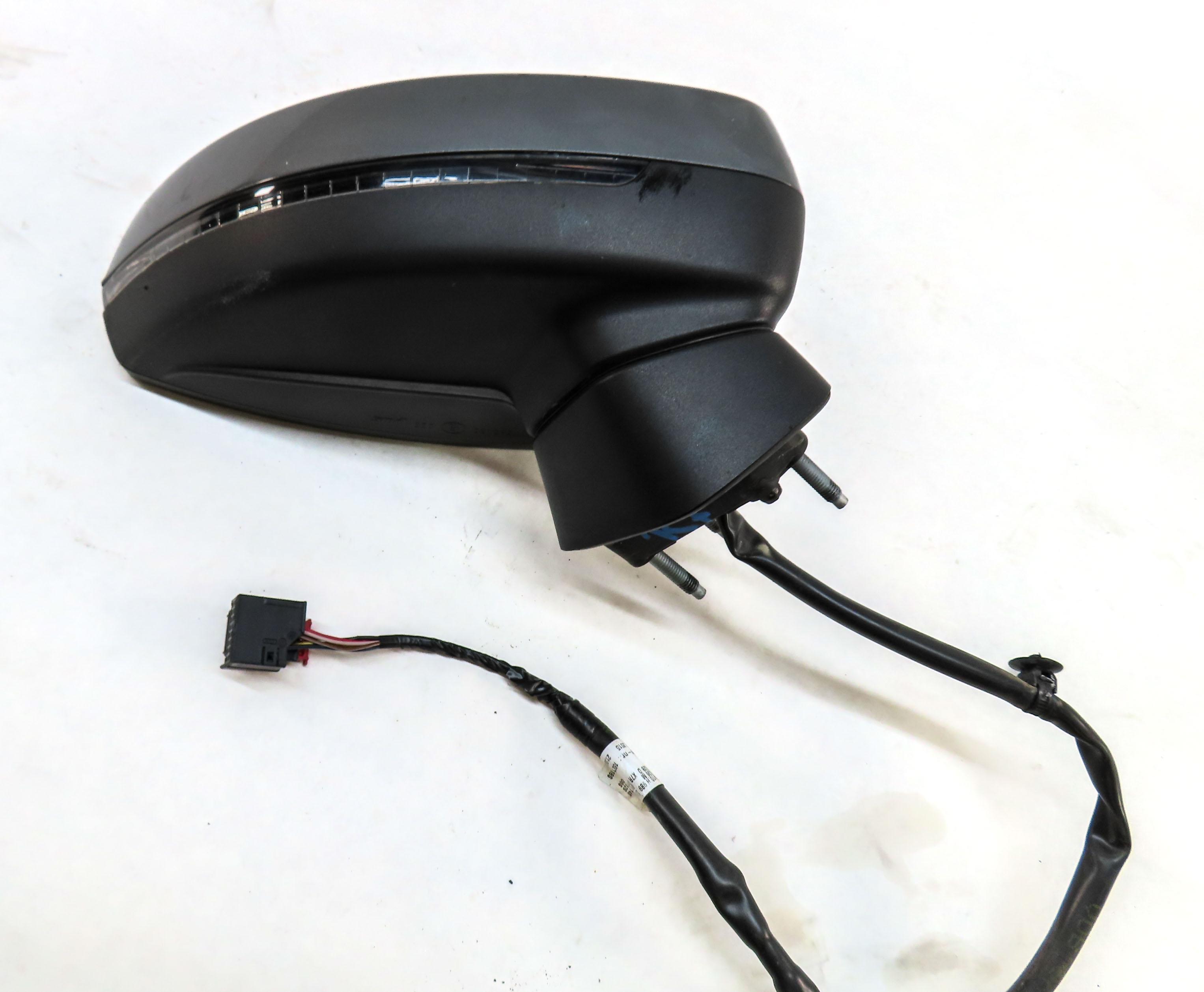 15-18 AUDI A3 S3 (8V) RIGHT PASSENGER - MANUAL FOLD HEATED DOOR MIRROR (GRAY) — exact item pictured