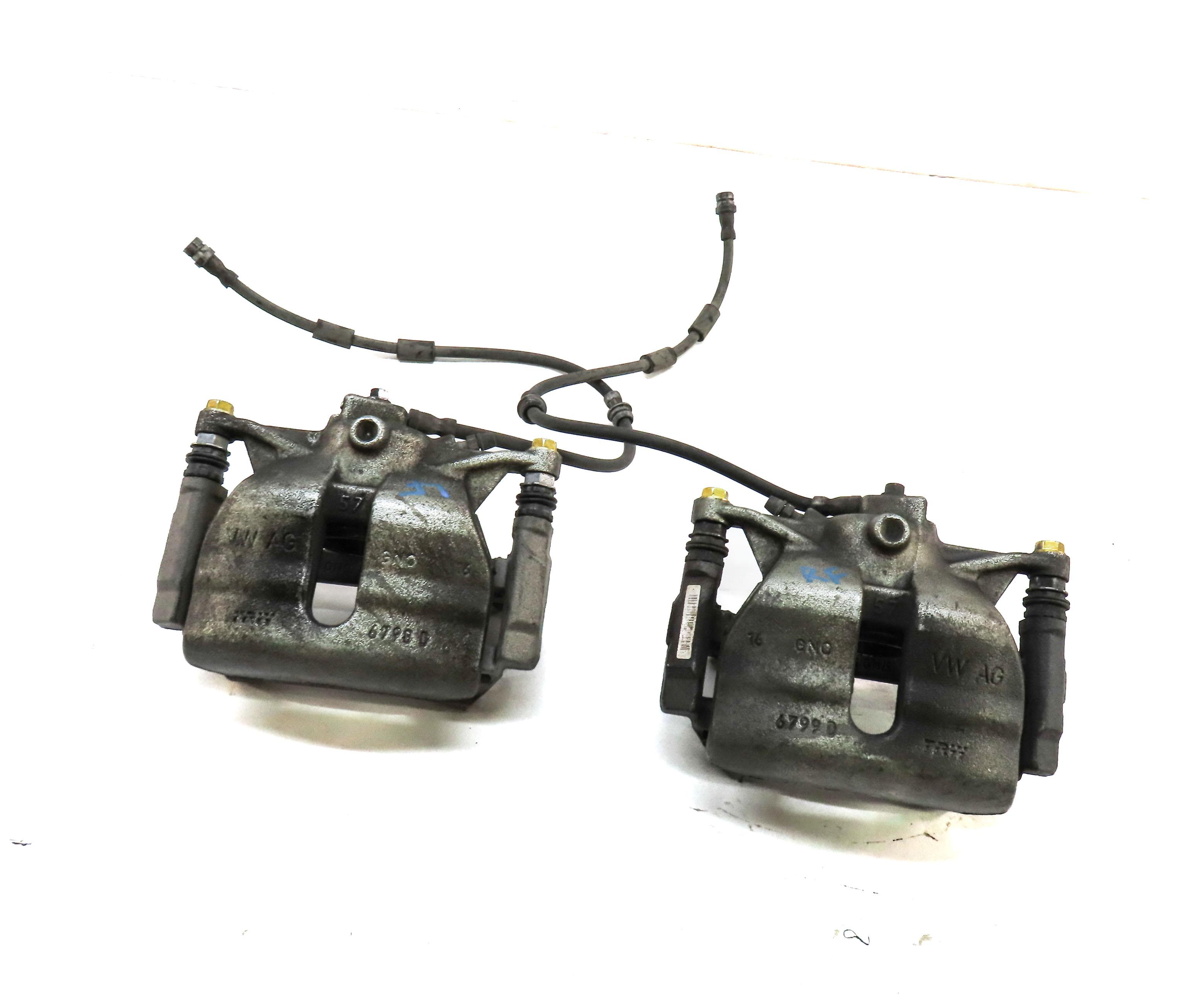 15-17 VW GOLF AUDI A3 TT 8V MK3 1.8T 2.0T FRONT LEFT & RIGHT BRAKE CALIPER SET 2 — exact item pictured