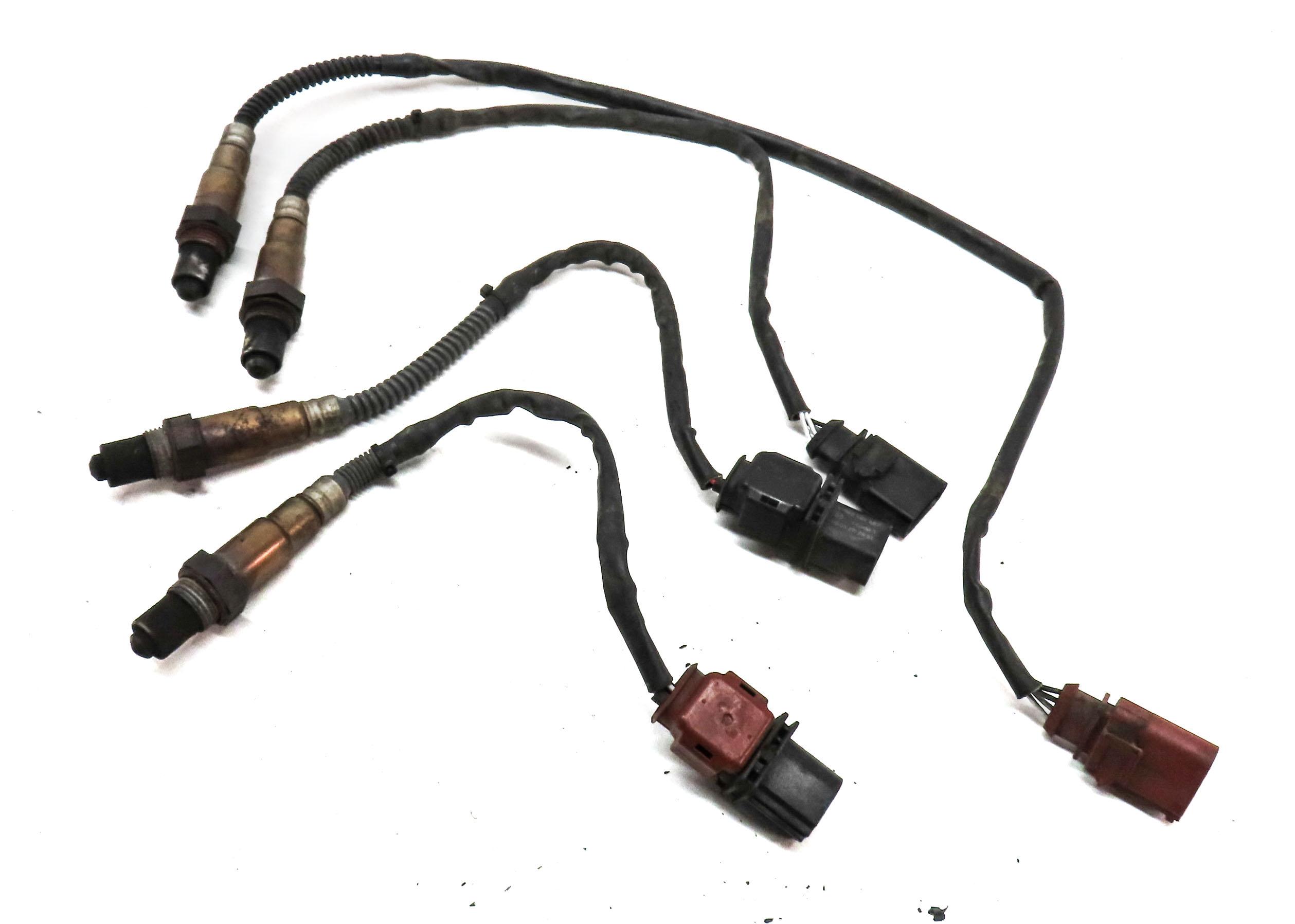 2009 PORSCHE CAYENNE (957) 3.6L VR6 ENGINE PRE POST CAT O2 OXYGEN SENSOR SET 4 — exact item pictured