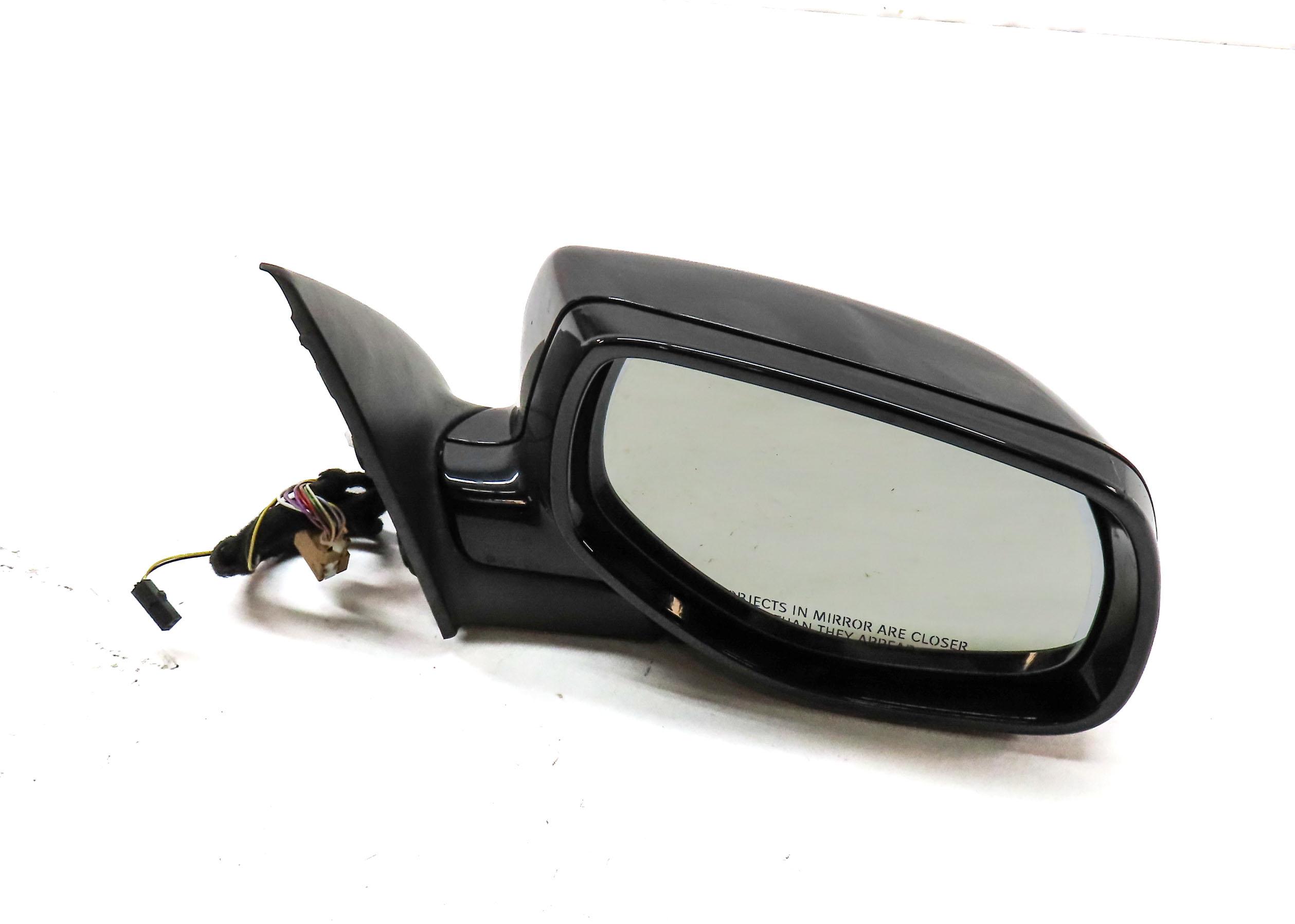2008-2010 PORSCHE CAYENNE (957) RIGHT P-FOLD HEATED AUTODIM MEMORY MIRROR BLACK — exact item pictured