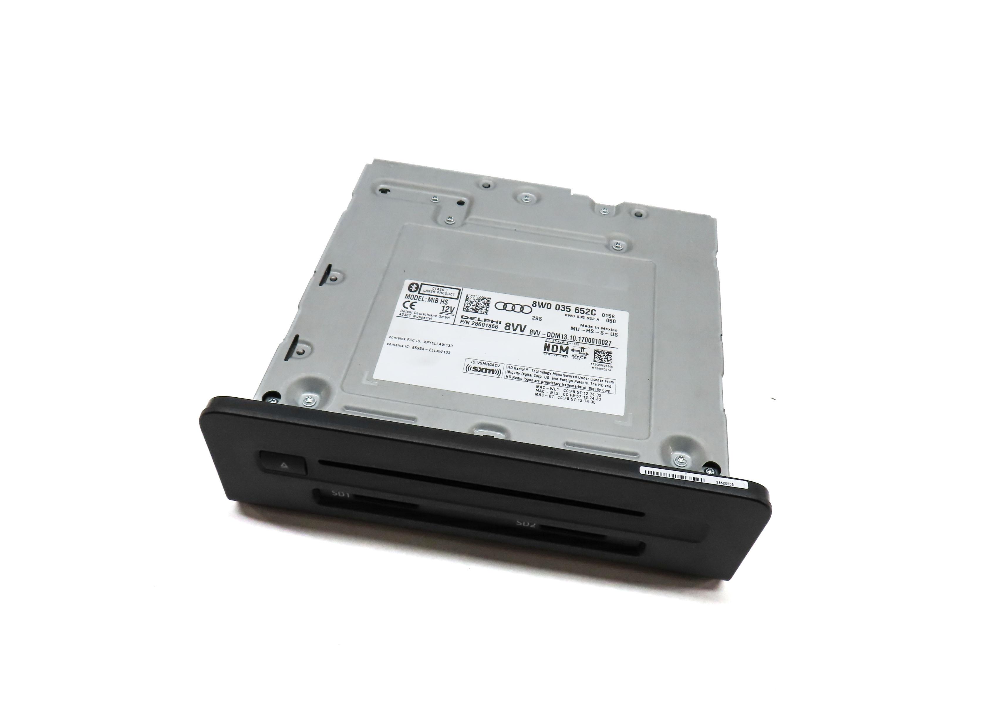 2018 AUDI Q5 (FY 80A) STEREO SD CARD MMI CD PLAYER RADIO HEAD UNIT 8W0035652C — exact item pictured