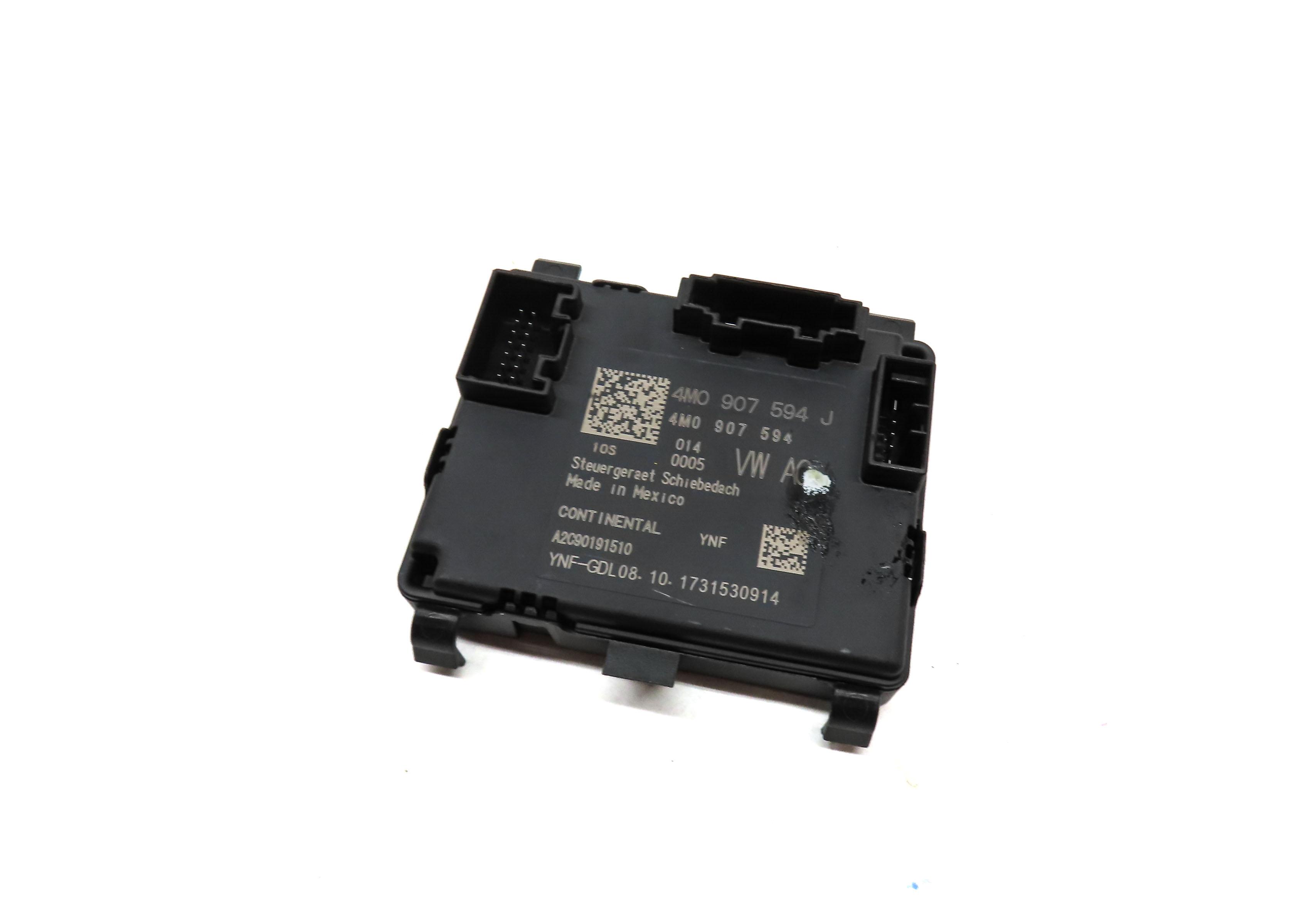2018 AUDI Q5 (FY 80A) SUNROOF SUN ROOF CONTROL MODULE 4M0907594J — exact item pictured