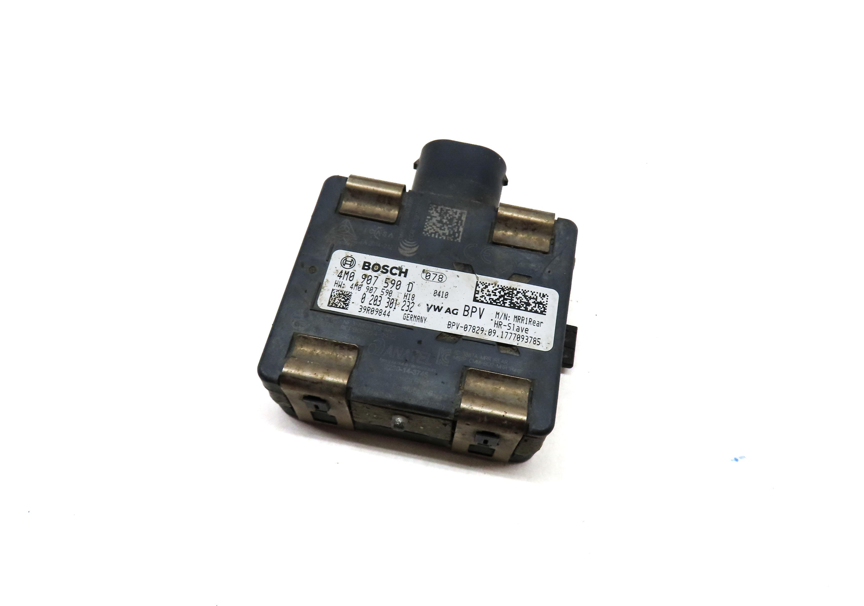 2018 AUDI Q5 FY 80A REAR LEFT BLIND SPOT RADAR SENSOR MODULE (SLAVE) 4M0907590D — exact item pictured