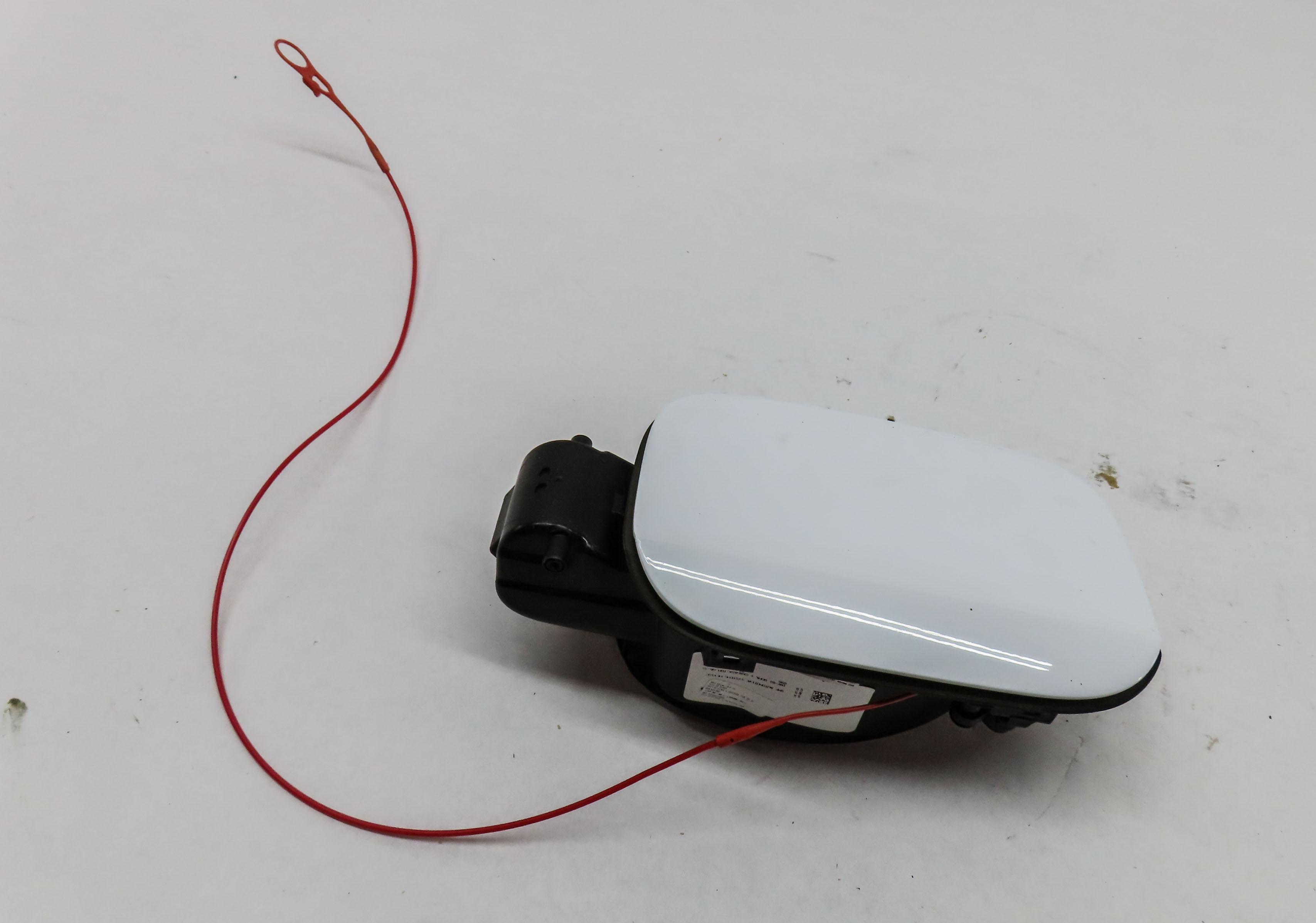 2018-2023 AUDI Q5 SQ5 (FY 80A) FUEL TANK DOOR LID COVER TRIM w/ HOUSING (WHITE) — exact item pictured