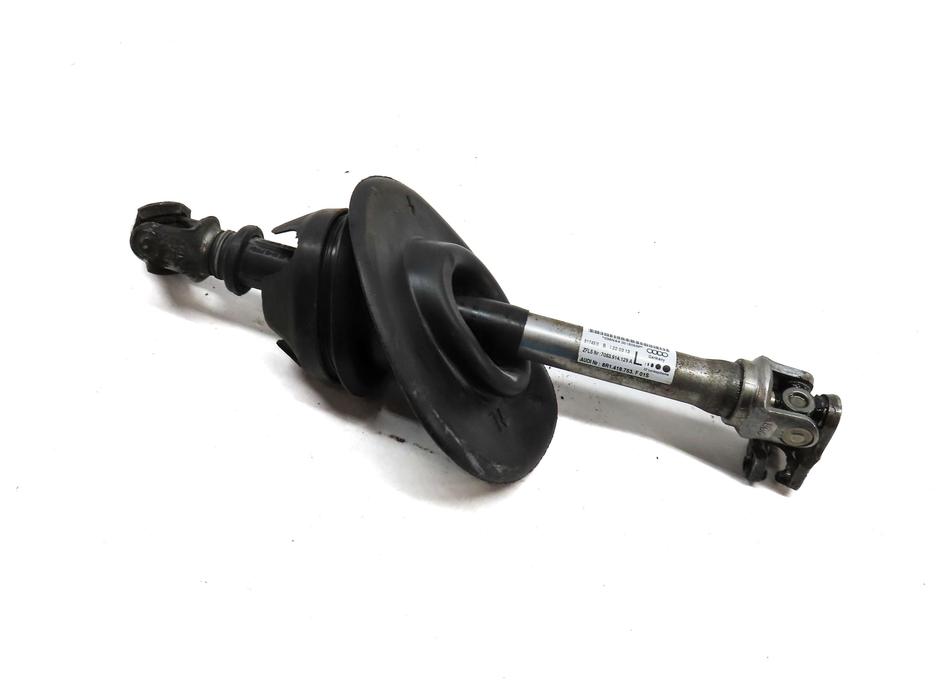 2013 AUDI Q5 (B8 8R) FRONT LEFT STEERING COLUMN U-JOINT SHAFT 8R1419753F — exact item pictured