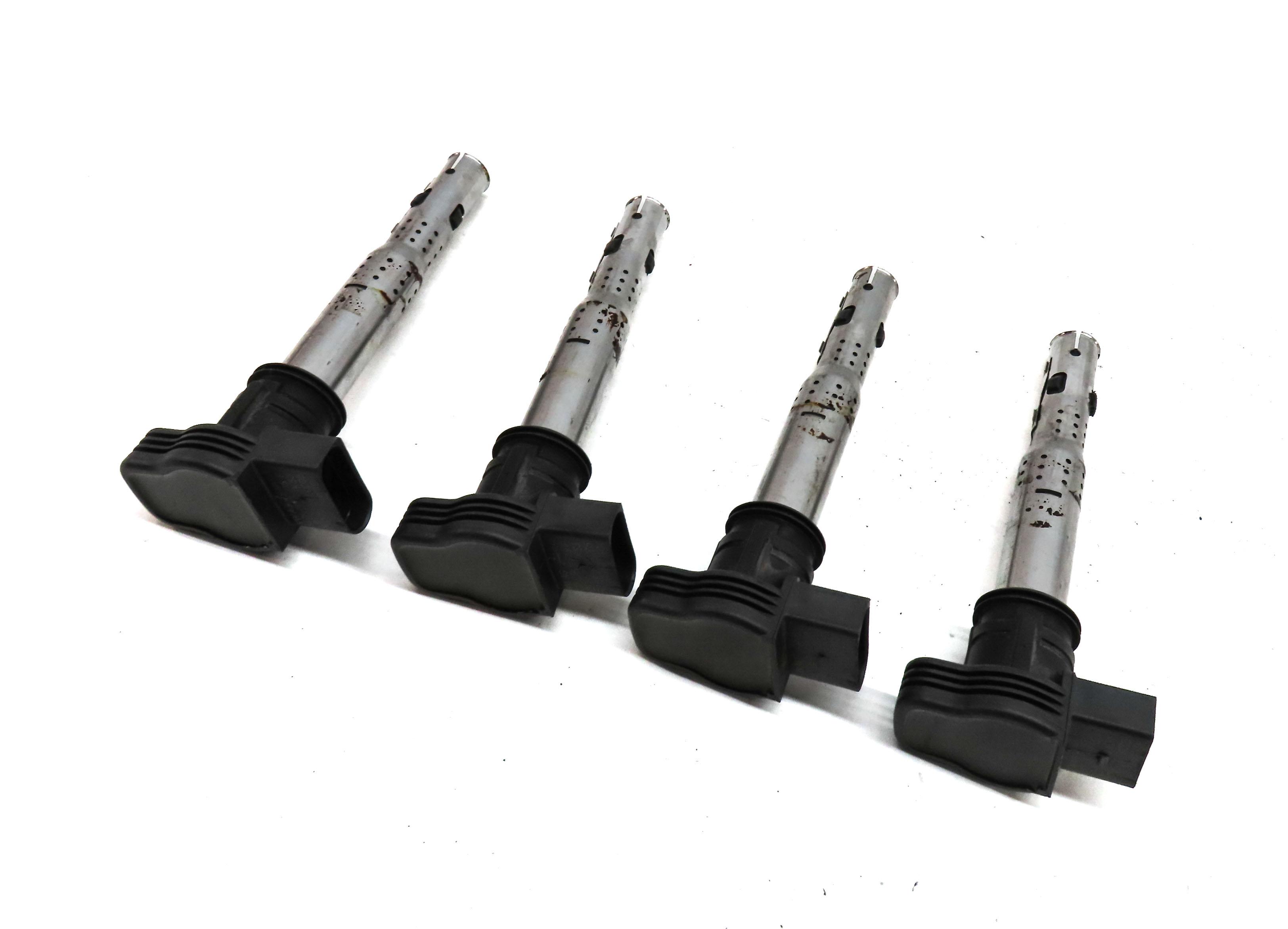 07-17 AUDI A3 A4 S4 A5 S5 A6 Q3 Q5 R8 TT 8P 8K 8T 8R C7 2.0T IGNITION COIL SET 4 — exact item pictured