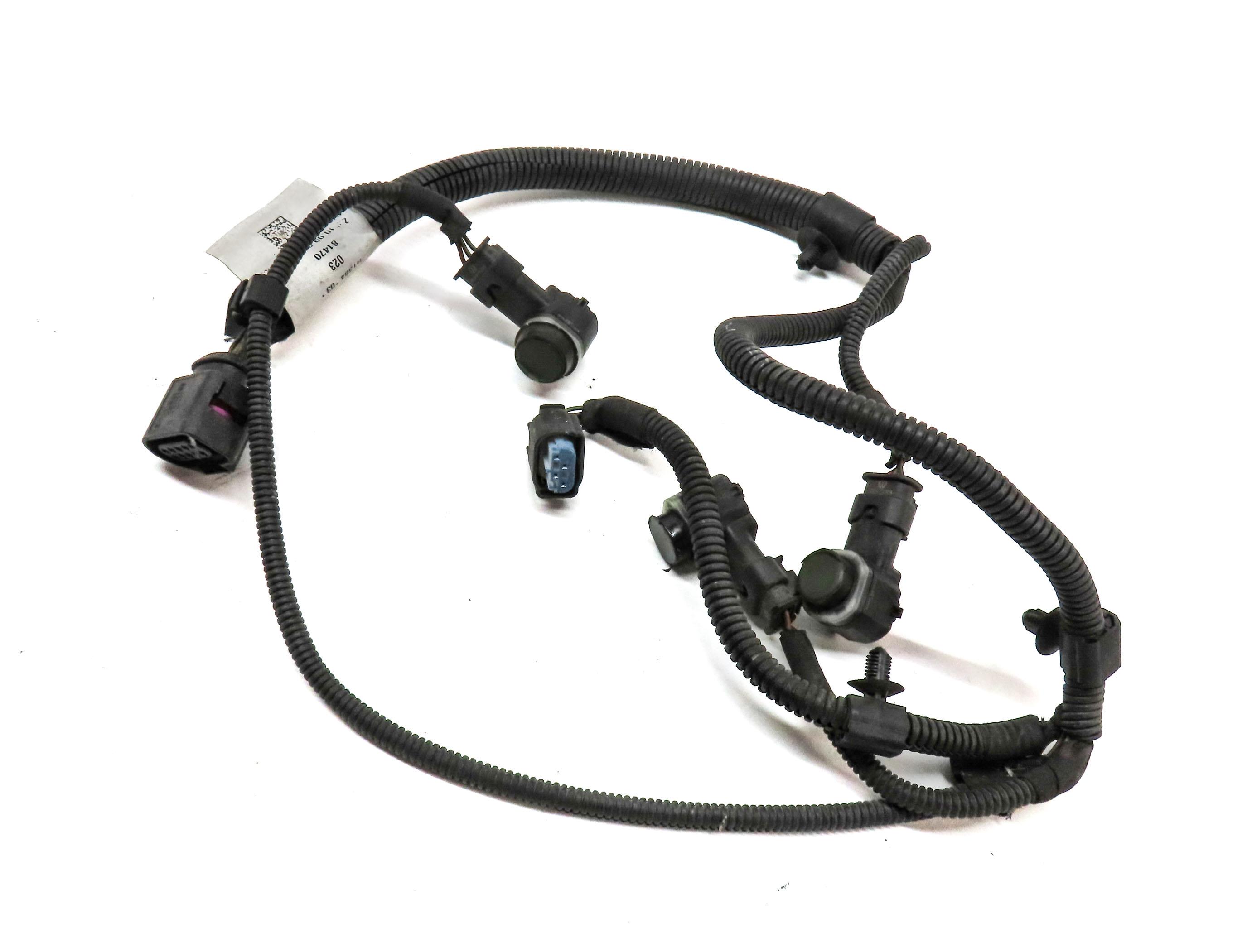 2011 PORSCHE PANAMERA 958 FRONT RIGHT PASSENGER PDC SENSOR SET3 (BLUE) & HARNESS — exact item pictured