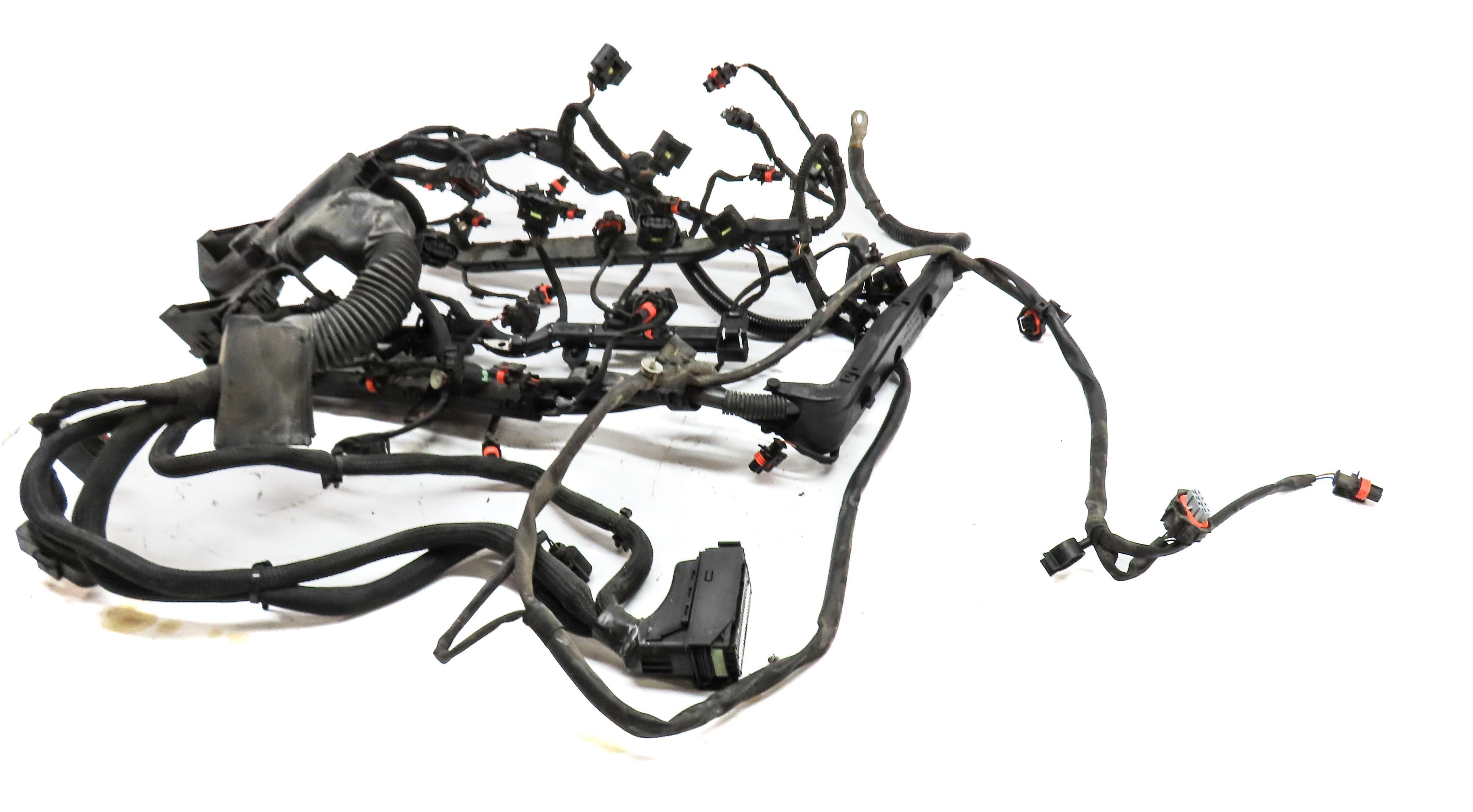 2011 PORSCHE PANAMERA (958) 4.8L M48 NON-TURBO ENGINE WIRING WIRE HARNESS — exact item pictured