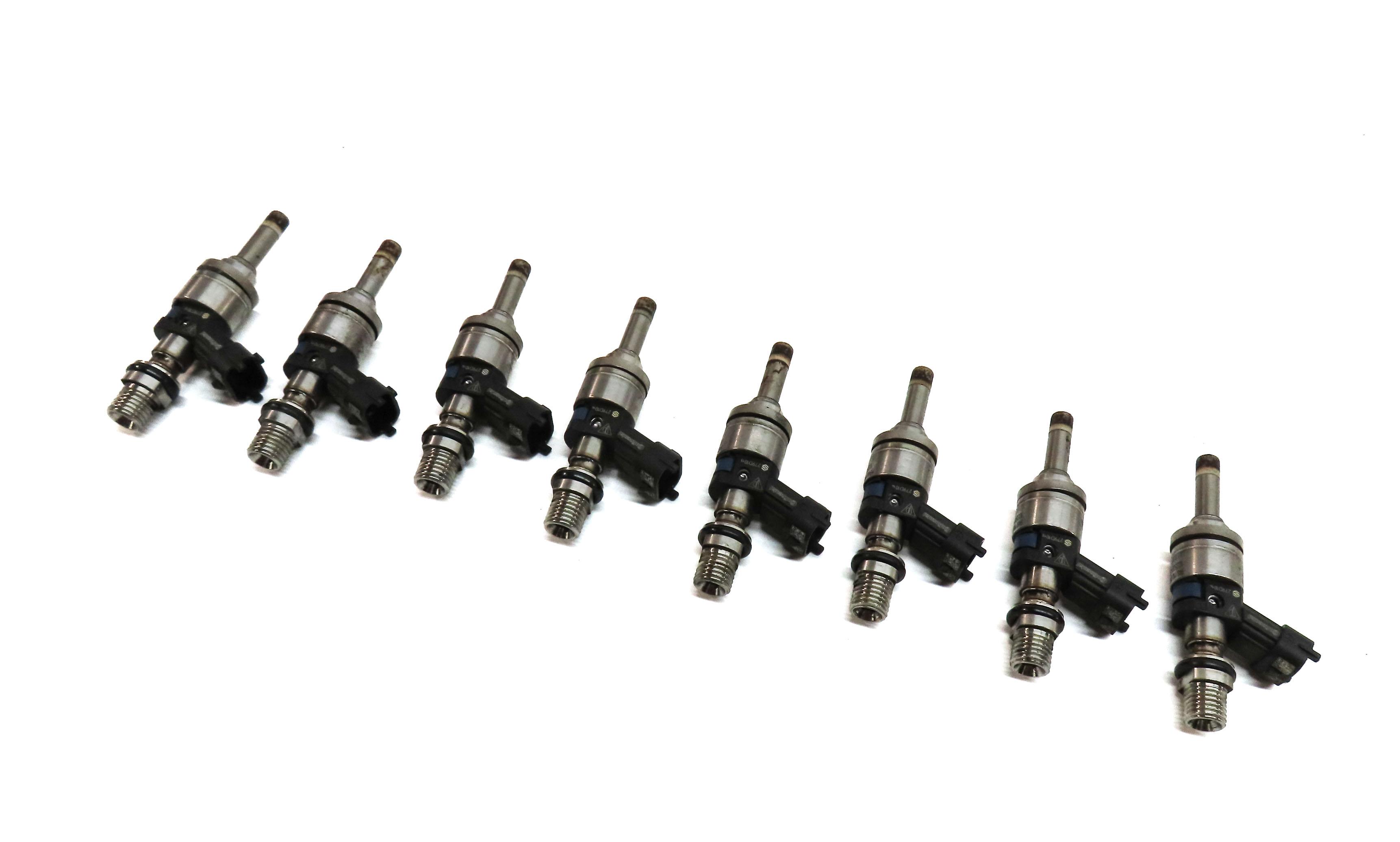 09-14 PORSCHE CAYENNE PANAMERA (958 970) 4.8L M48 NON-TURBO FUEL INJECTOR SET 8 — exact item pictured