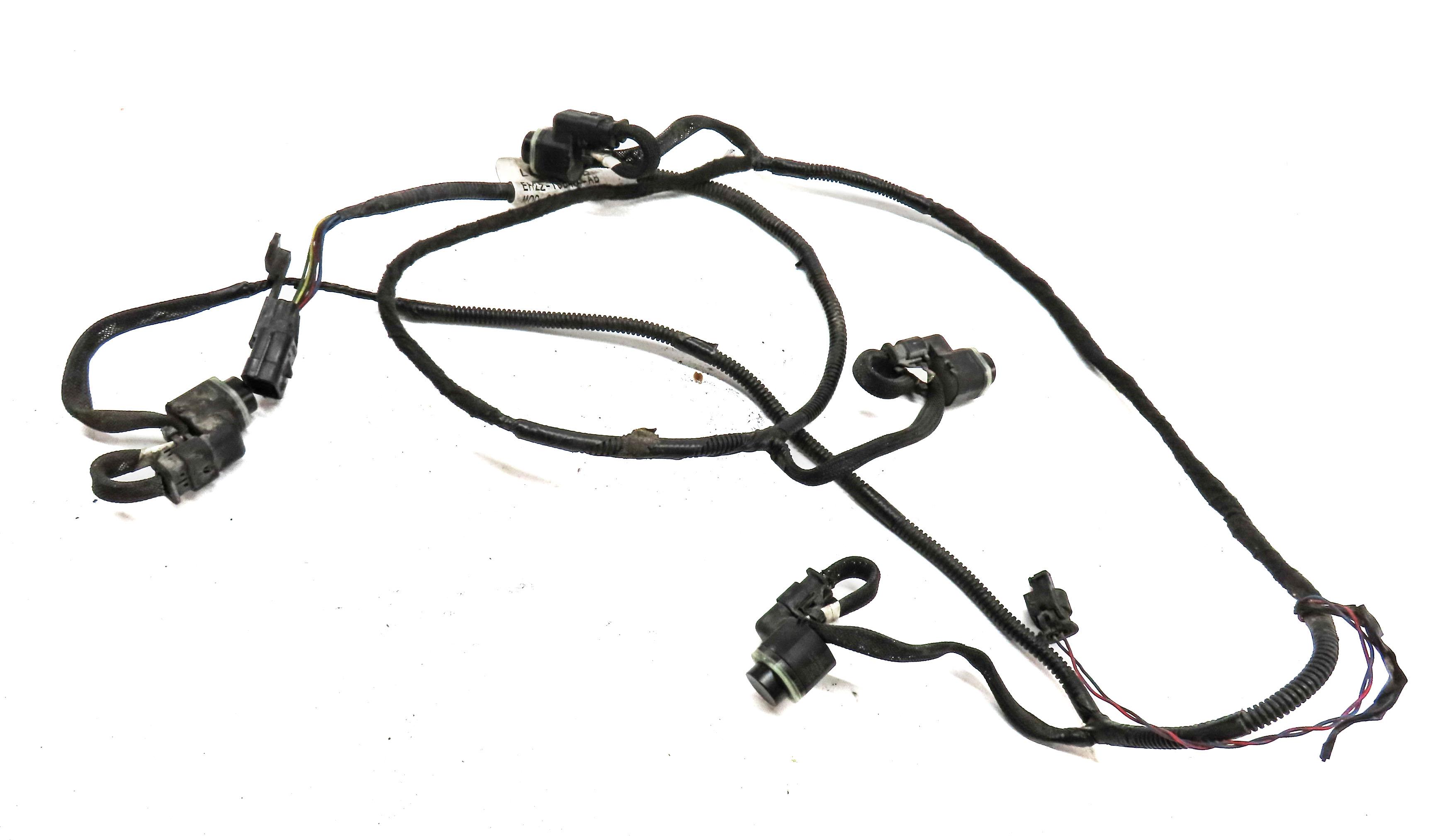 2014 LAND ROVER LR4 REAR PARK ASSIST PDC SENSOR SET4 (BLACK) w/ WIRE HARNESS — exact item pictured
