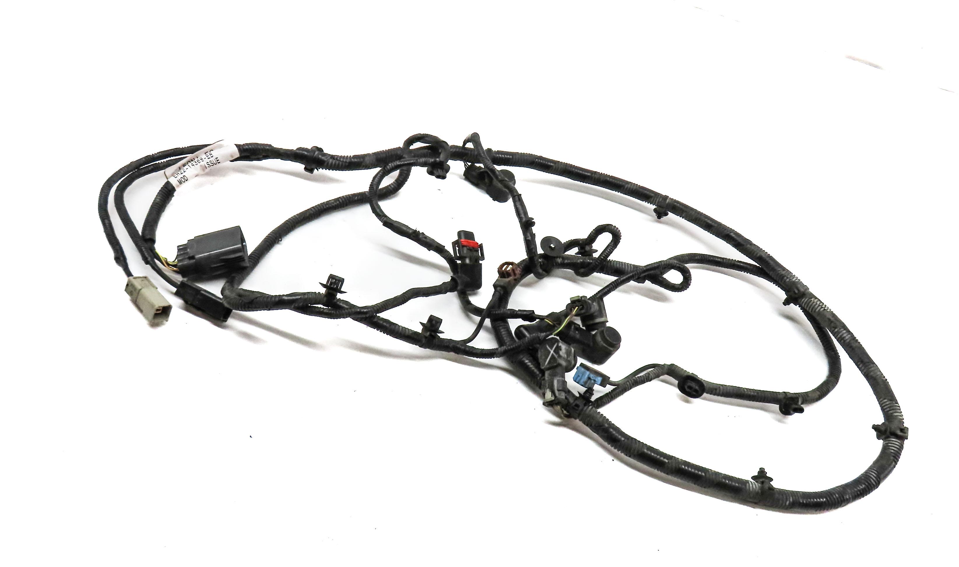 2014 LAND ROVER LR4 FRONT PARK ASSIST PDC SENSOR SET4 (BLACK) w/ WIRE HARNESS — exact item pictured