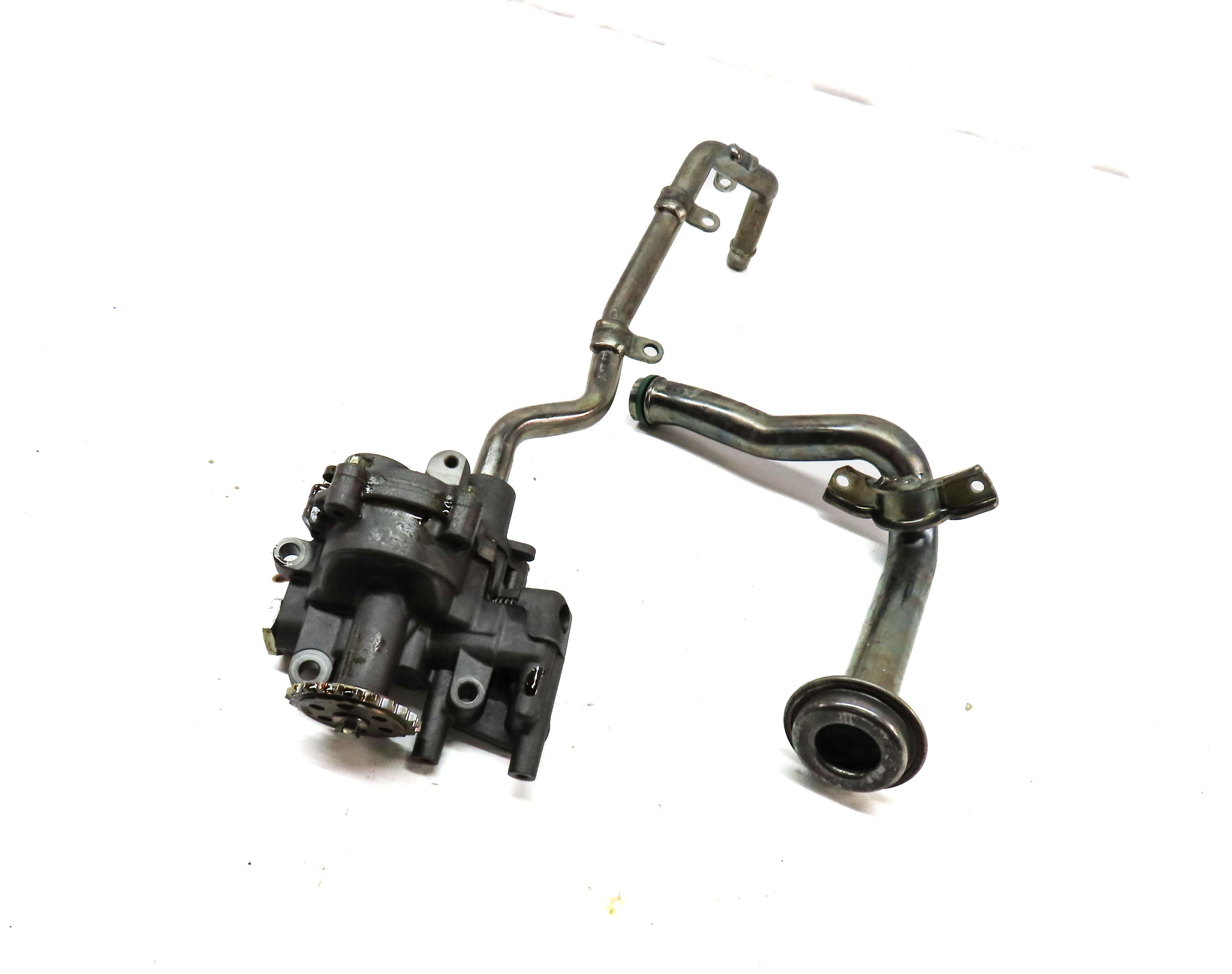 2014 LAND ROVER LR4 3.0L SUPERCHARGED ENGINE OIL PUMP w/ PICKUP TUBE — exact item pictured
