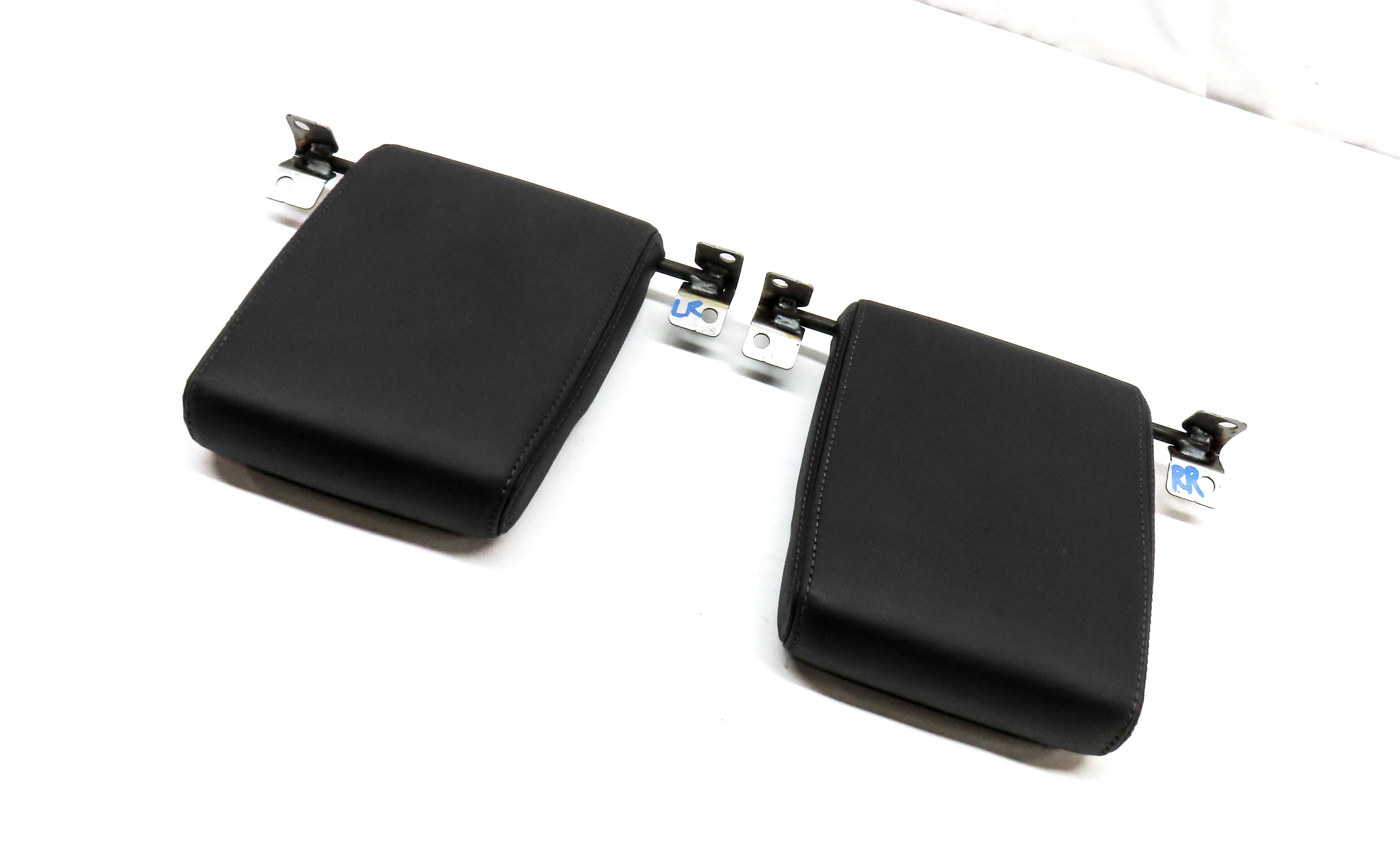 2011-2016 LAND ROVER LR4 REAR 3RD ROW LEFT & RIGHT SEAT HEADREST SET 2 (BLACK) — exact item pictured