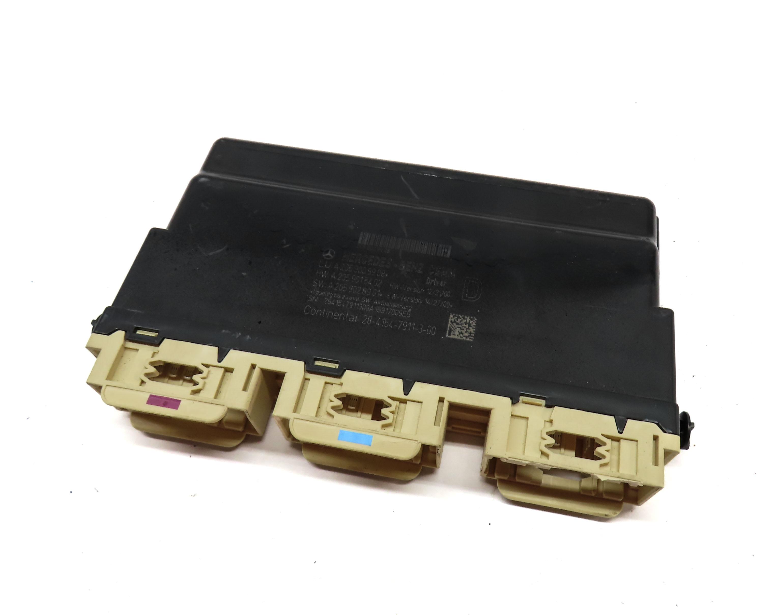 2015 MERCEDES C300 SEDAN (W205) FRONT LEFT DRIVER SEAT CONTROL MODULE 2059009908 — exact item pictured