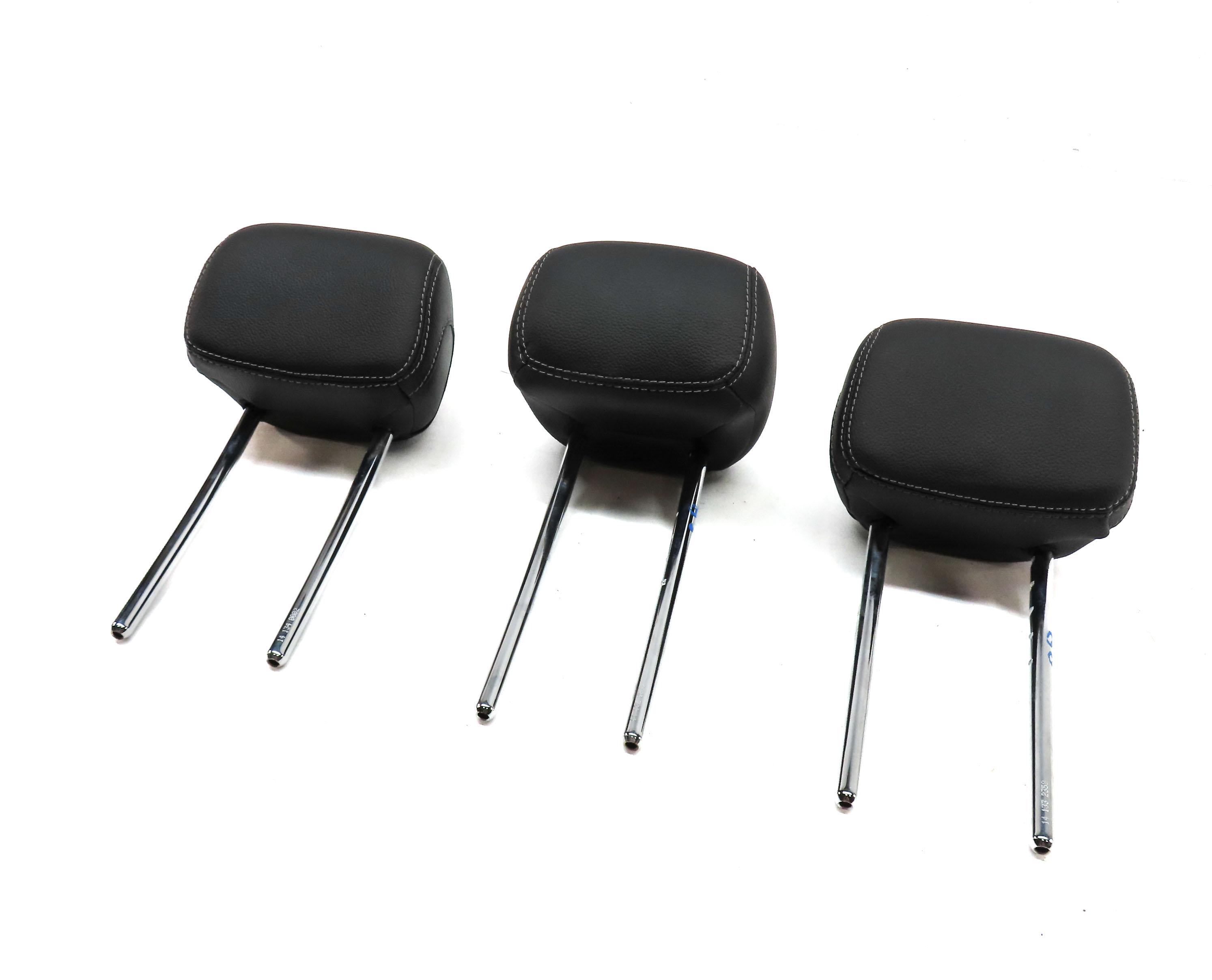 15-23 C GLC CLASS W205 X253 REAR LEFT RIGHT & CENTER SEAT HEADREST SET 3 (BLACK) — exact item pictured