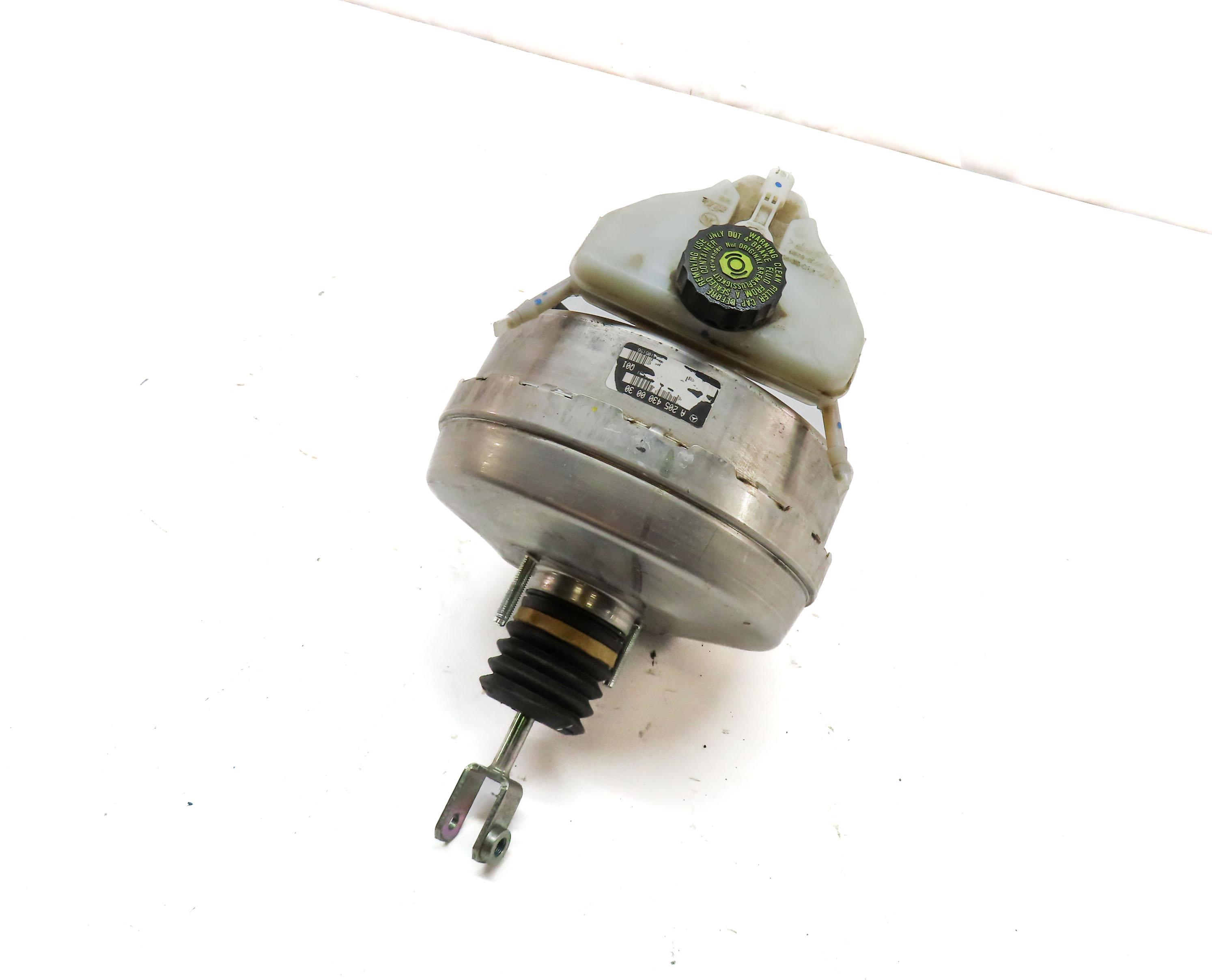 15-18 MERCEDES C-CLASS (W205) POWER BRAKE BOOSTER w/ MASTER CYLINDER & RESERVOIR — exact item pictured