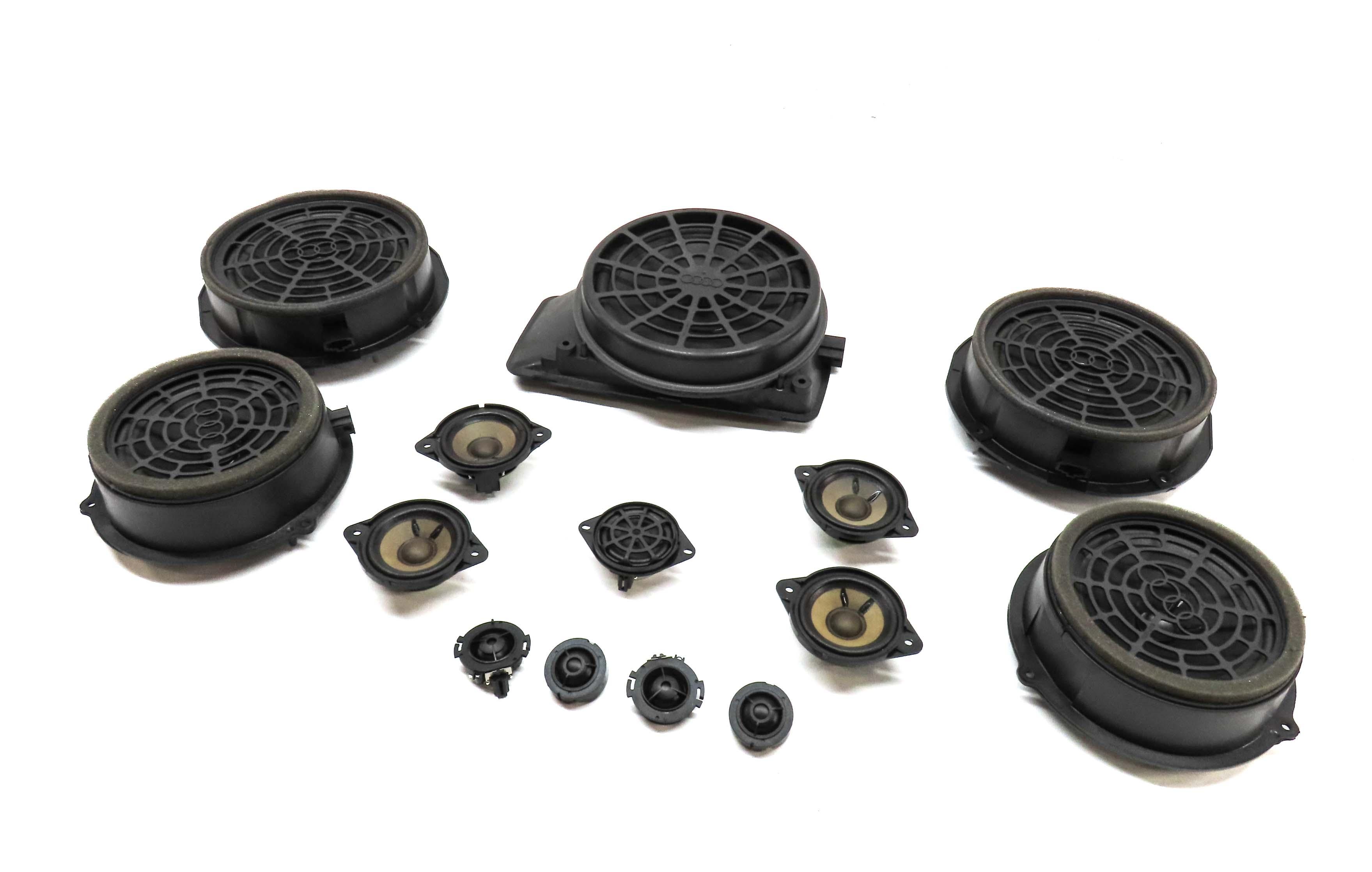 2014 AUDI S4 (B8 8K) WOOFER MIDRANGE TWEETER BANG & OLUFSEN SPEAKER SET 14 — exact item pictured