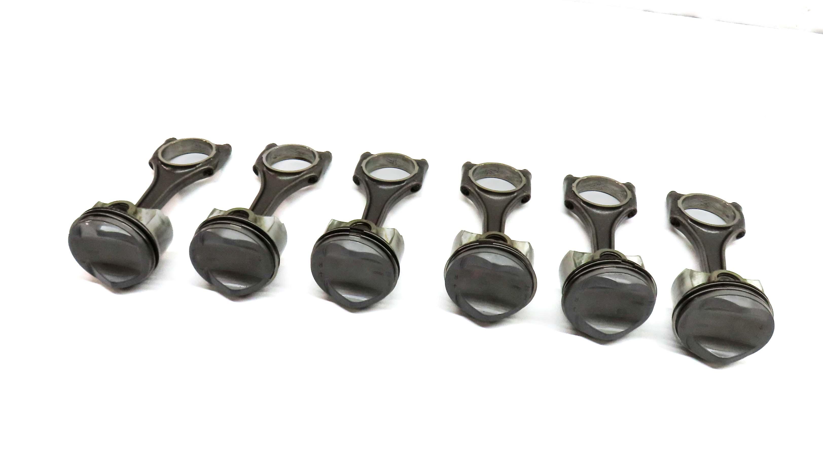09-17 AUDI A6 A7 Q5 Q7 S4 S5 SQ5 C7 B8 4L 3.0L SUPER PISTON & CONNECTING ROD SET — exact item pictured