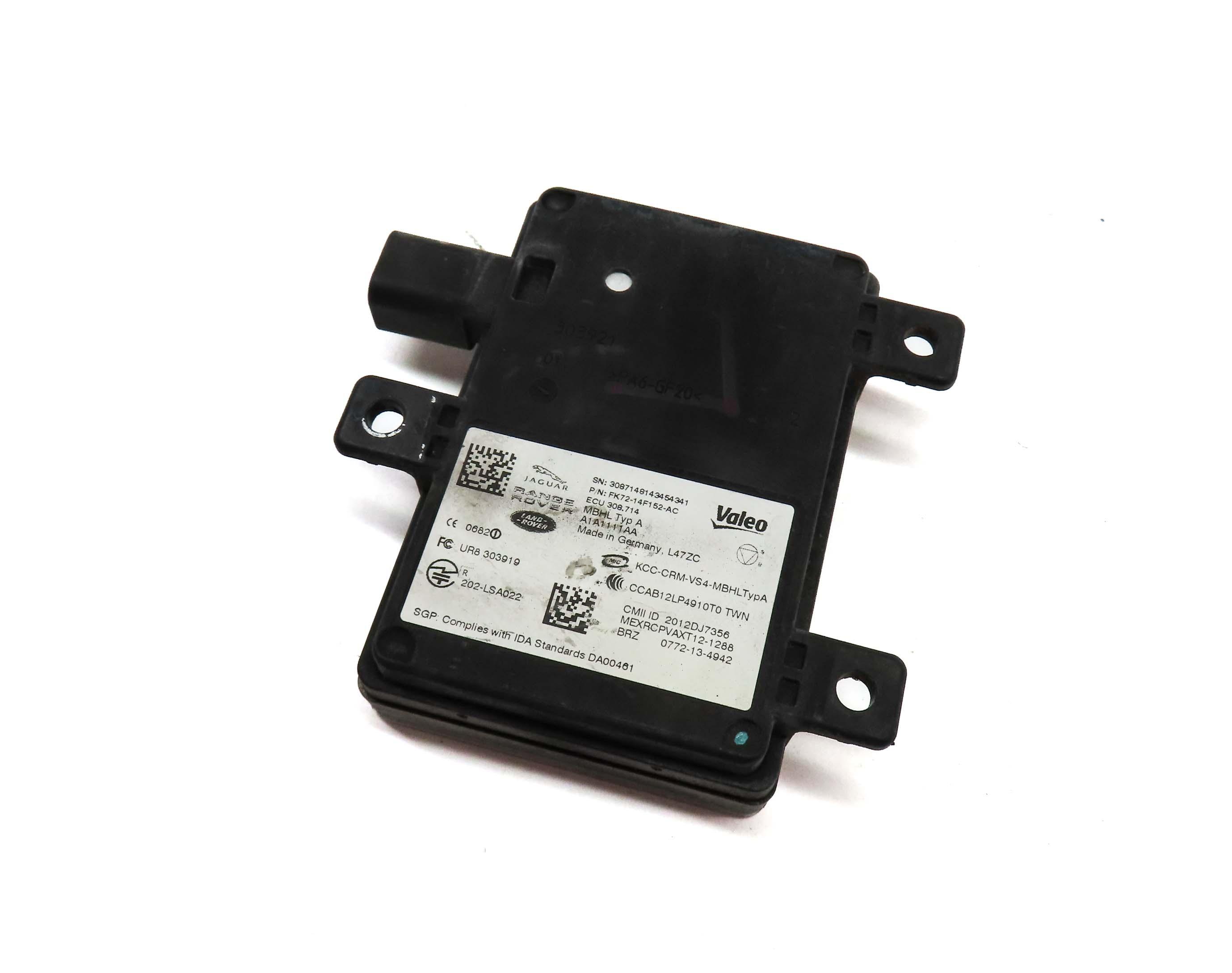 2015 LAND RANGE ROVER L405 REAR LEFT BLIND SPOT RADAR SENSOR MODULE FK7214F152AC — exact item pictured
