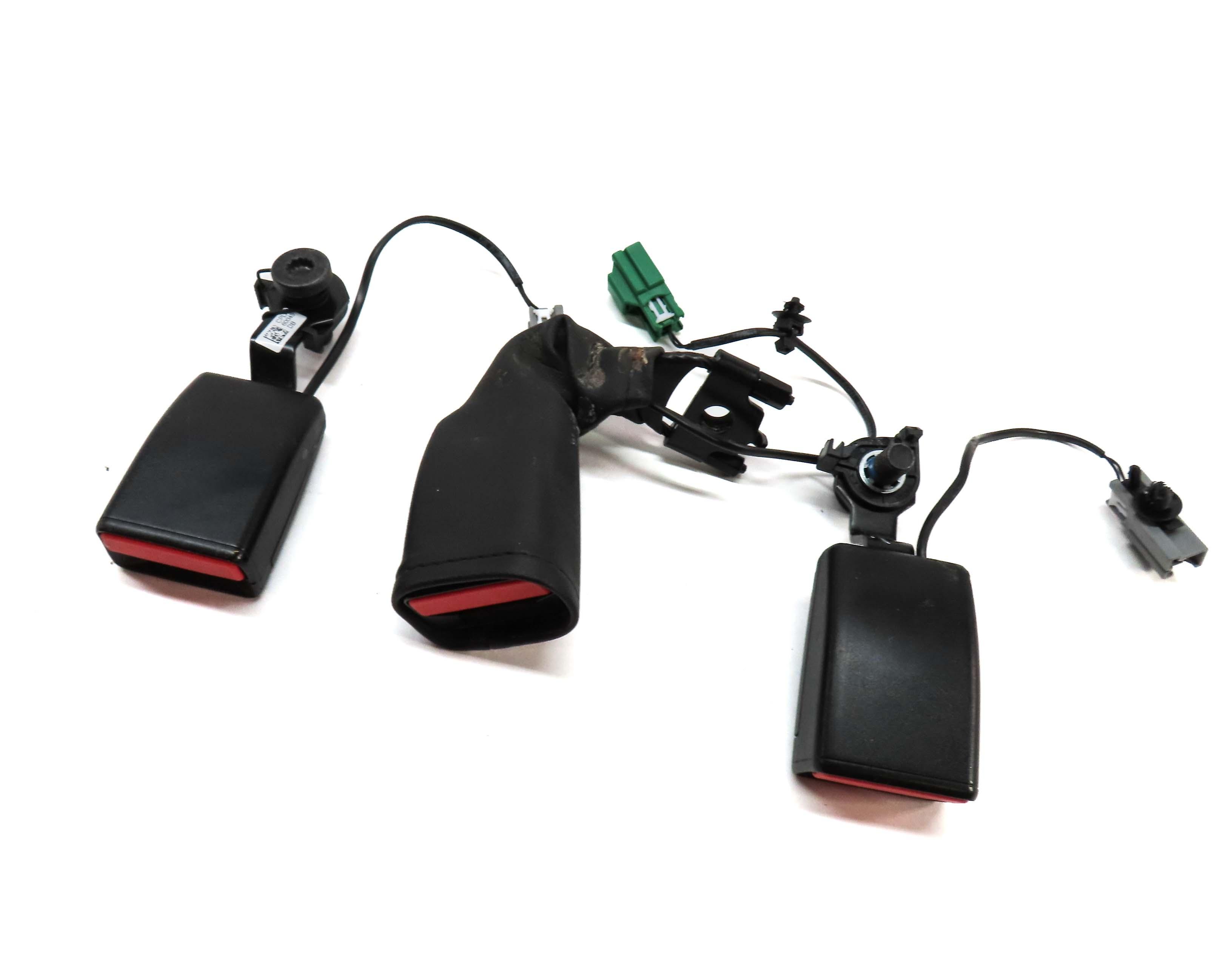 2015 LAND RANGE ROVER L405 REAR LEFT RIGHT CENTER SEATBELT BUCKLE RECEIVER SET 3 — exact item pictured