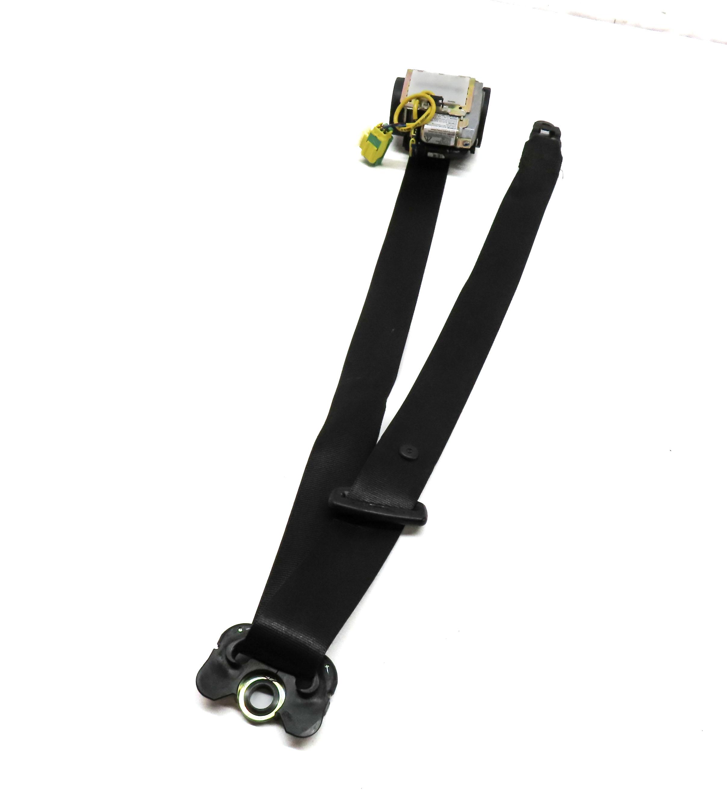 03-05 PORSCHE CAYENNE (955) LEFT FRONT DRIVER SEATBELT BUCKLE RETRACTOR (BLACK) — exact item pictured