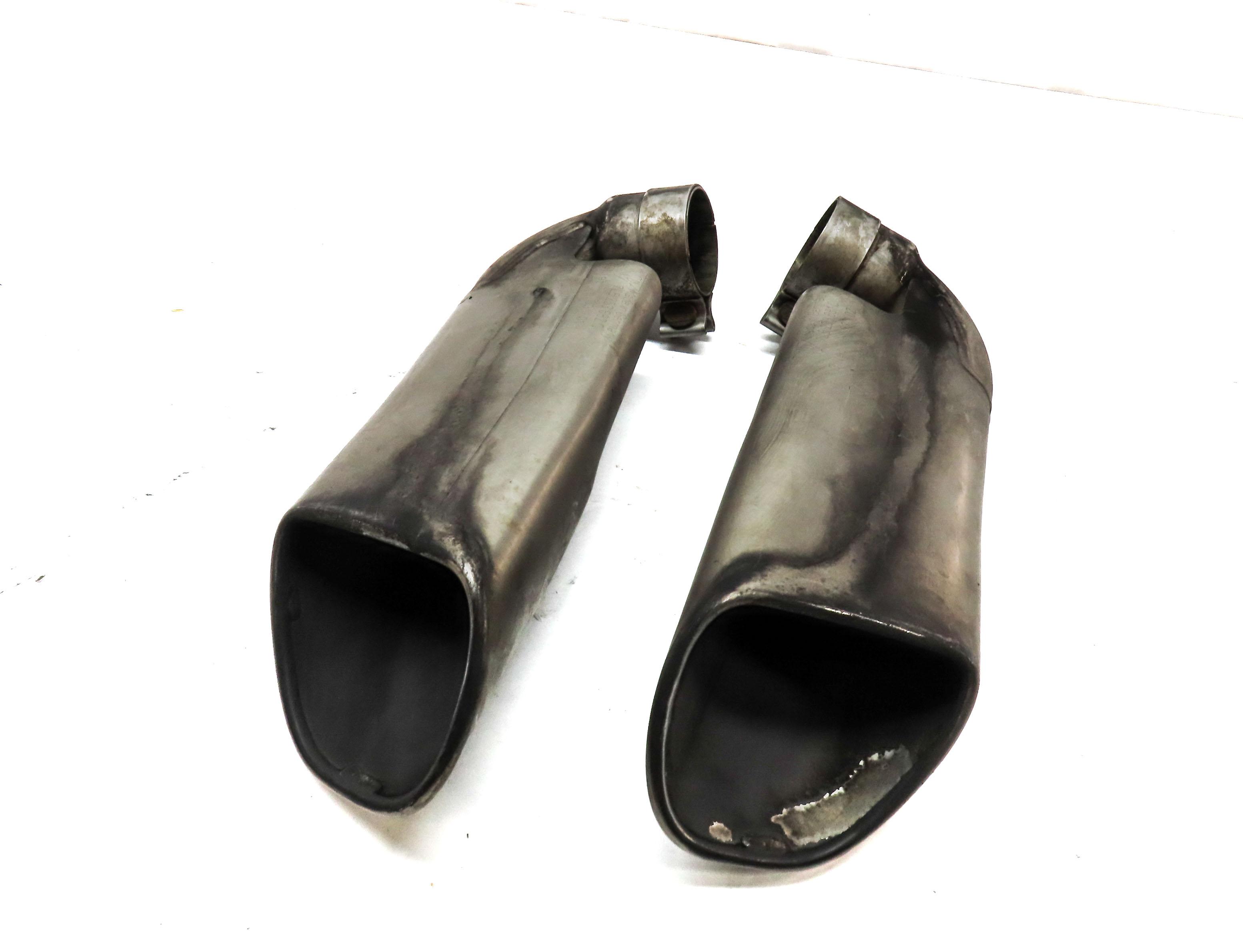 03-06 PORSCHE CAYENNE 955 4.5L NON-TURBO REAR LEFT RIGHT EXHAUST MUFFLER TIP SET — exact item pictured