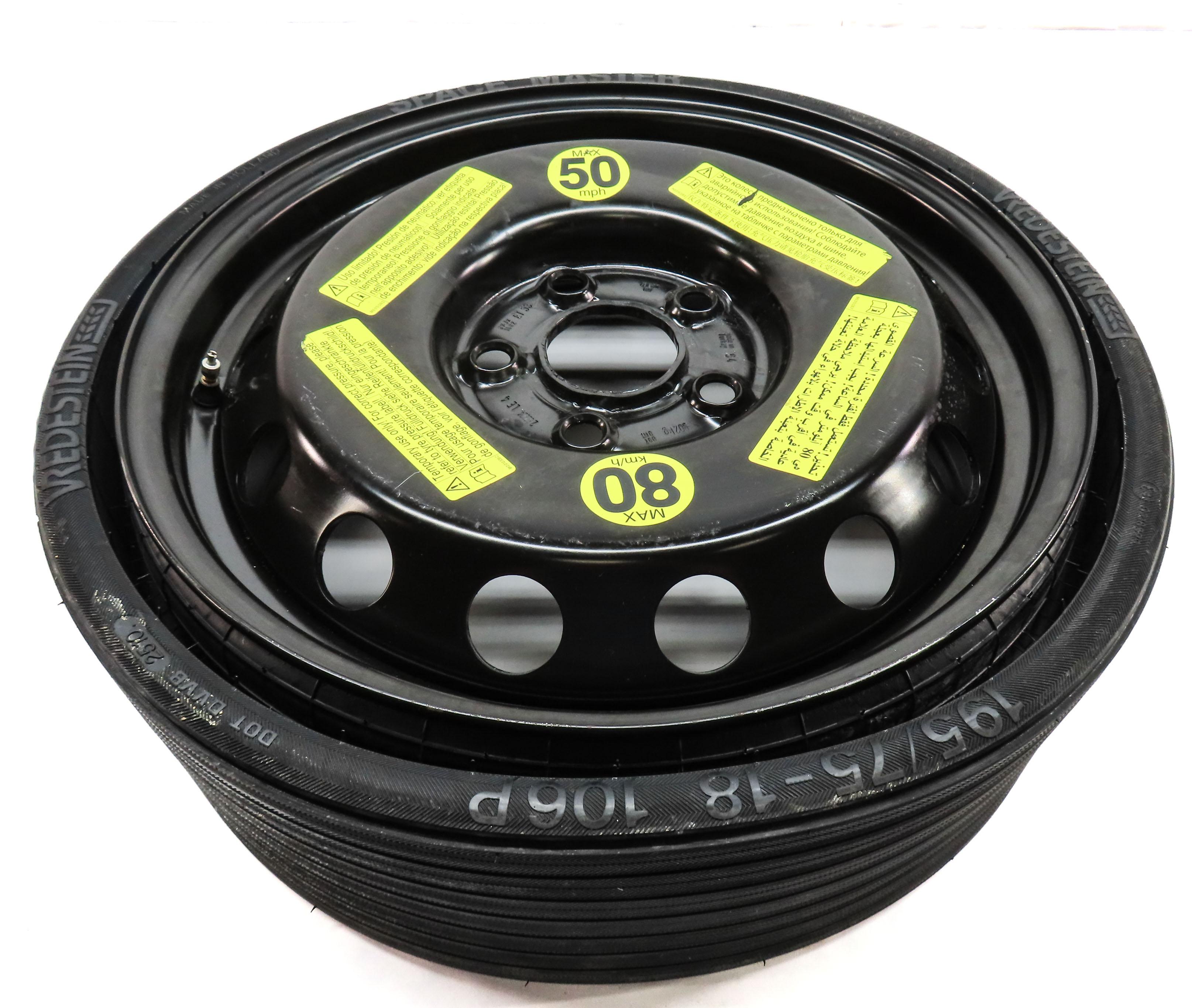2004-2017 VW TOUAREG AUDI Q7 (4L) 18x6-1/2 COLLAPSIBLE SPARE TIRE WHEEL RIM — exact item pictured