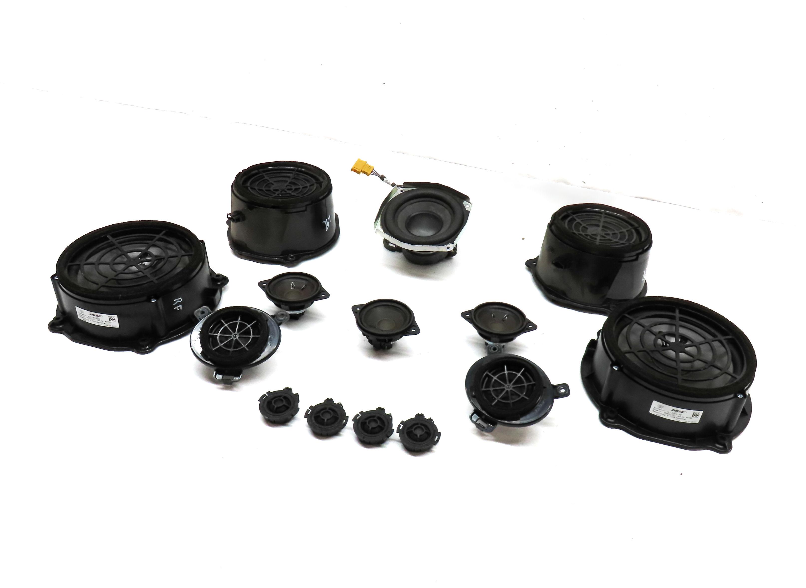 2011 AUDI Q7 (4L) RADIO STEREO WOOFER MIDRANGE TWEETER BOSE SPEAKER SET 14 — exact item pictured