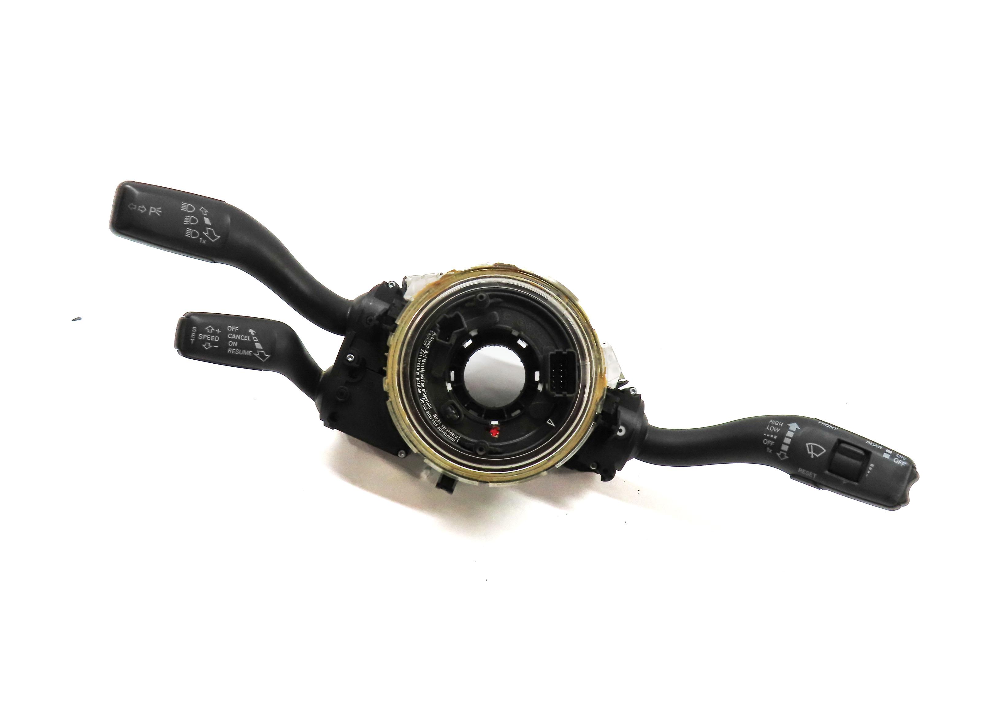 2009-2015 AUDI Q7 (4L) STEERING COLUMN BLINKER WIPER CRUISE COMBINATION SWITCH — exact item pictured