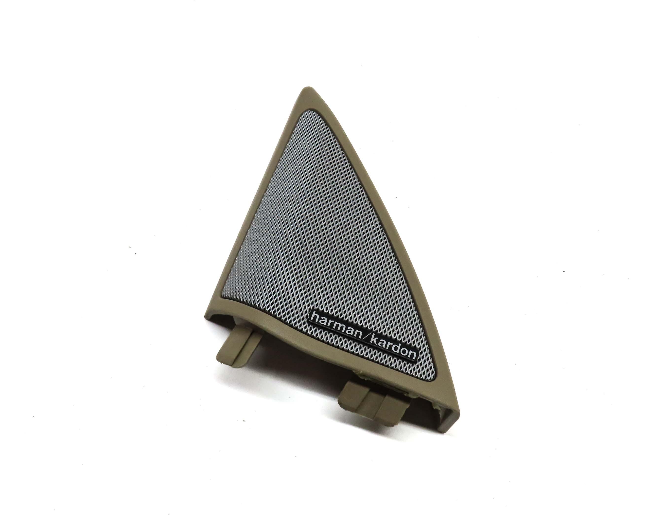 2011 E350 COUPE (W207 C207) LEFT DOOR TWEETER SPEAKER COVER HARMAN KARDON BEIGE — exact item pictured