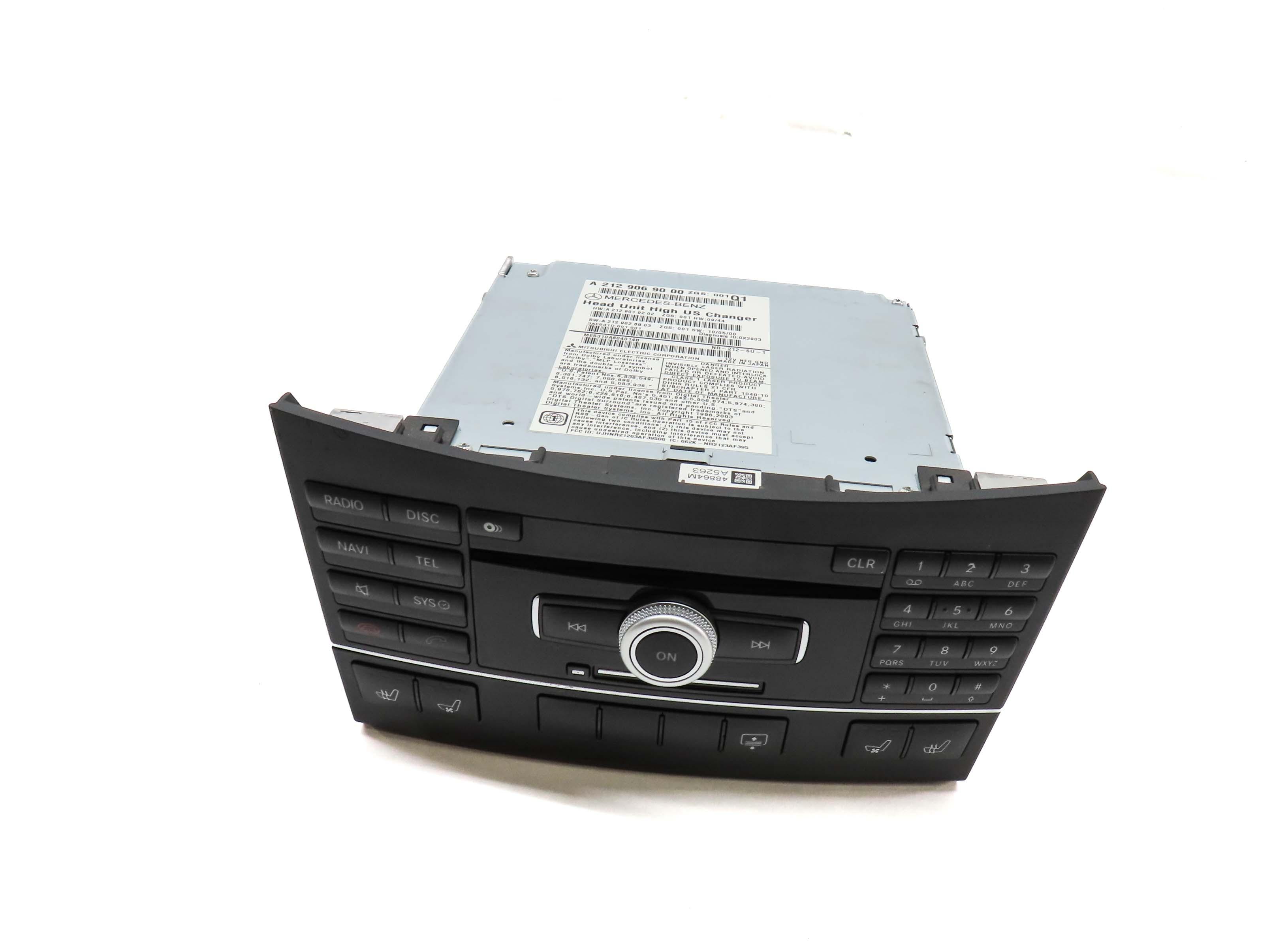 10-12 MERCEDES BENZ E350 E550 E63 (W212) - RADIO STEREO GPS NAVIGATION CD PLAYER — exact item pictured