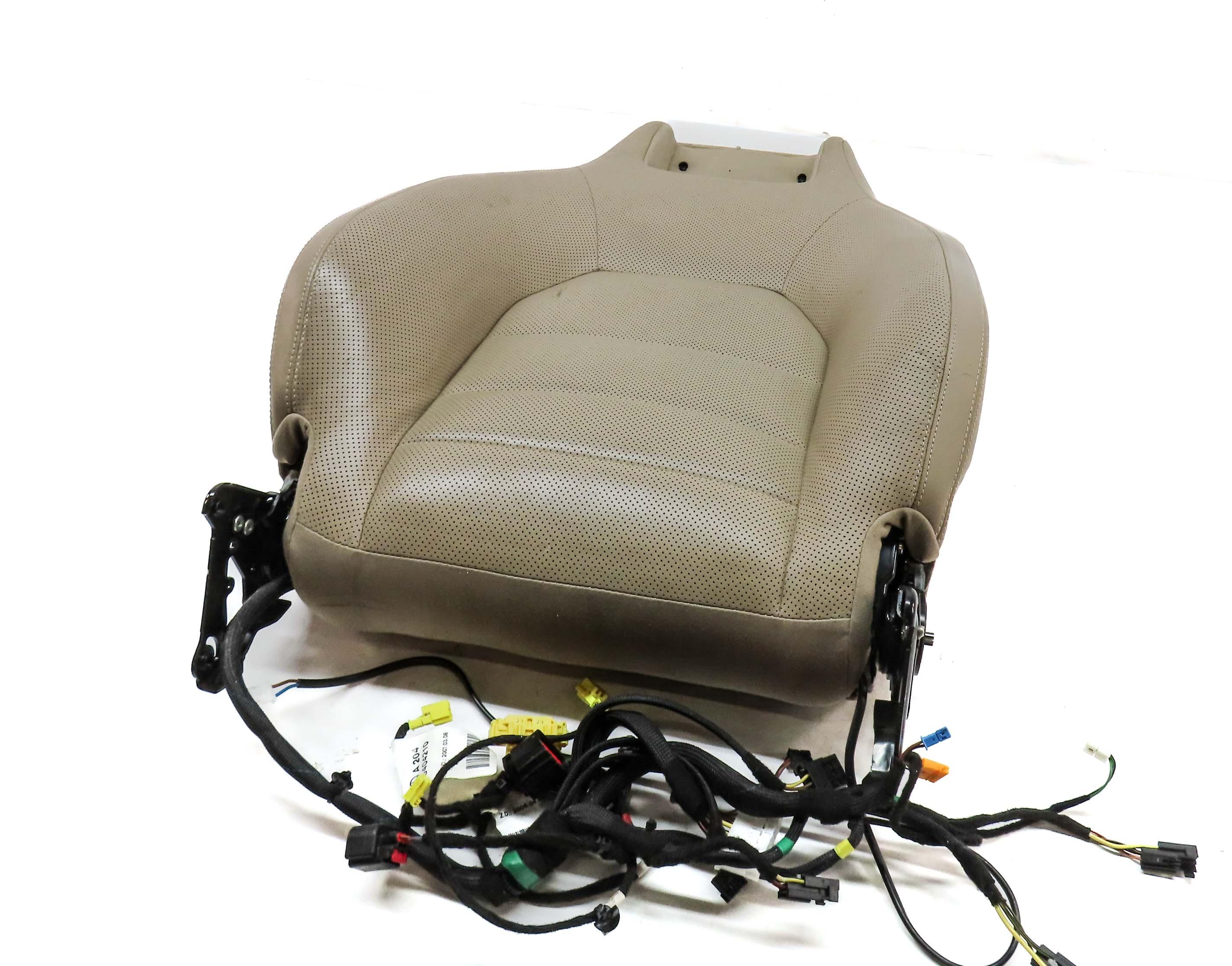 10-17 E-CLASS W207 COUPE CONV FRONT RIGHT UPPER HEATED VENTED SEAT CUSHION BEIGE — exact item pictured