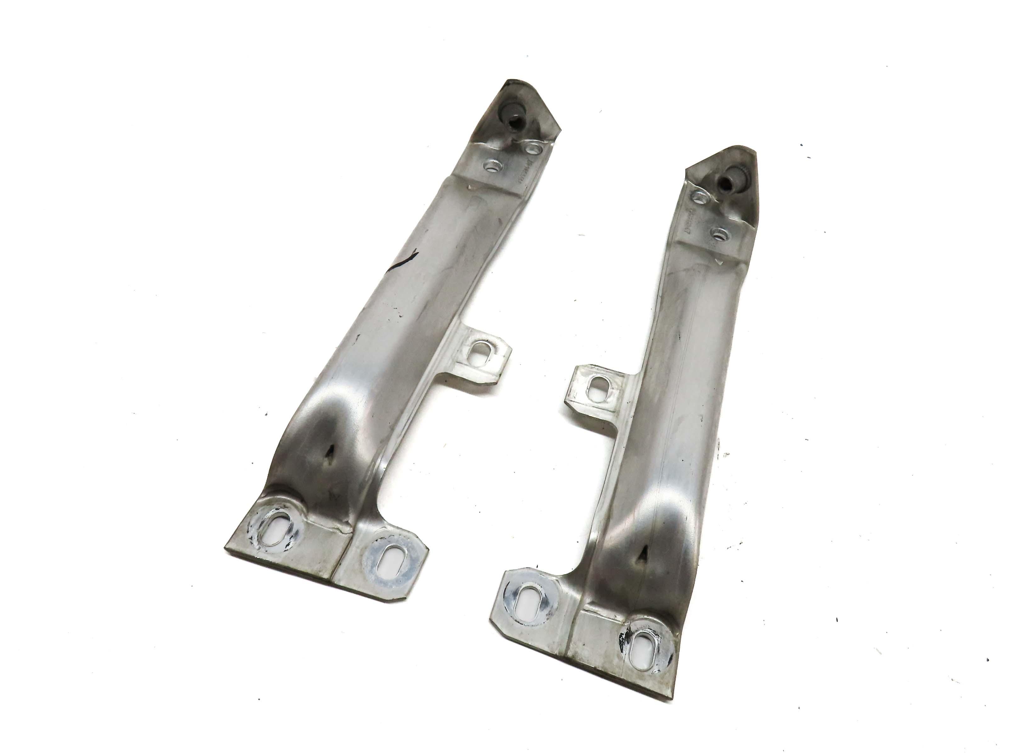 2011 BMW 535i SEDAN (F10) FRONT BUMPER SUPPORT MOUNT GUIDE BRACKET SET 2 — exact item pictured