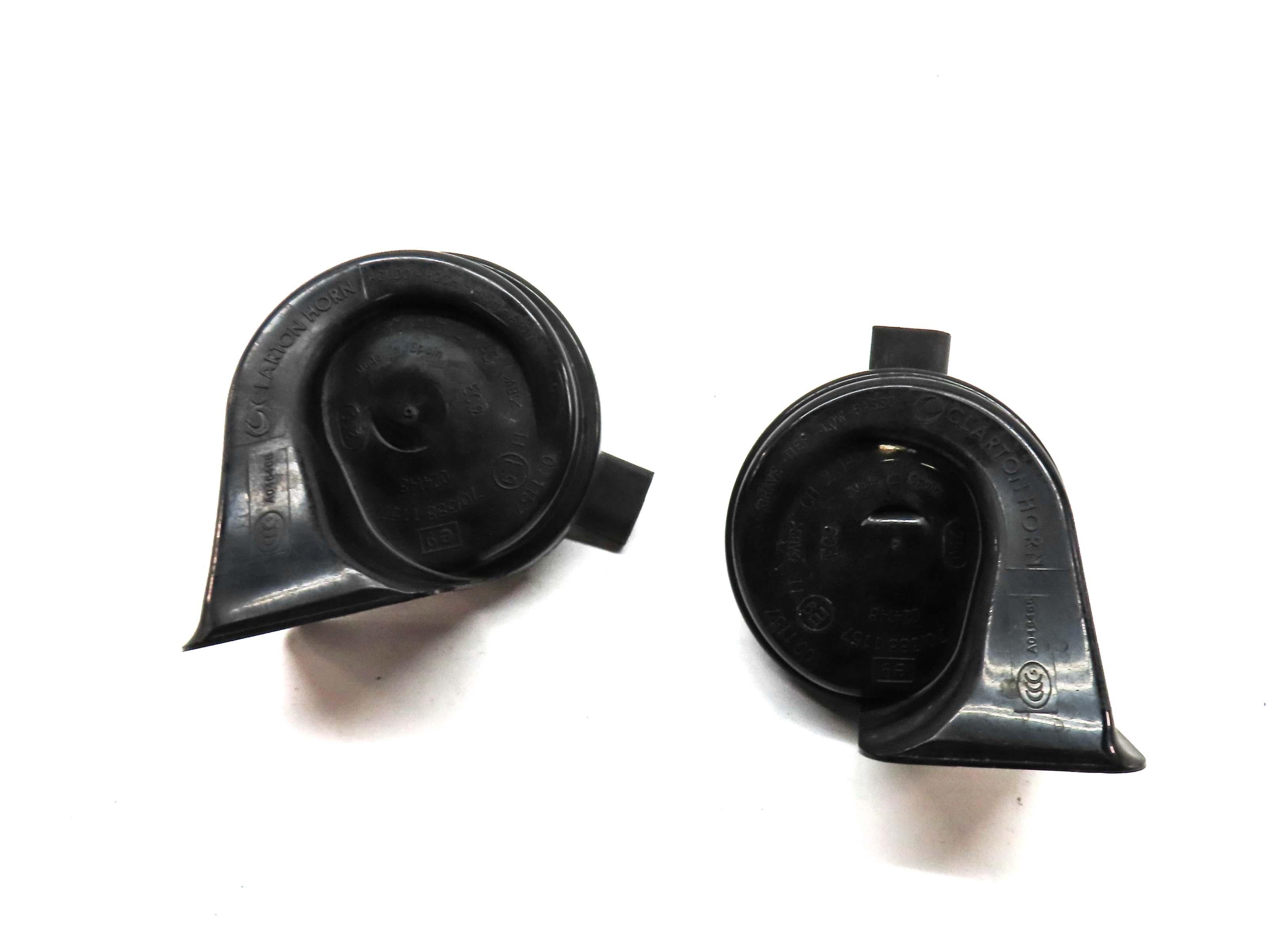 2011-2016 BMW 528i 535i 535iGT 550i 550iGT M5 (F10 F07) HIGH & LOW TONE HORN SET — exact item pictured