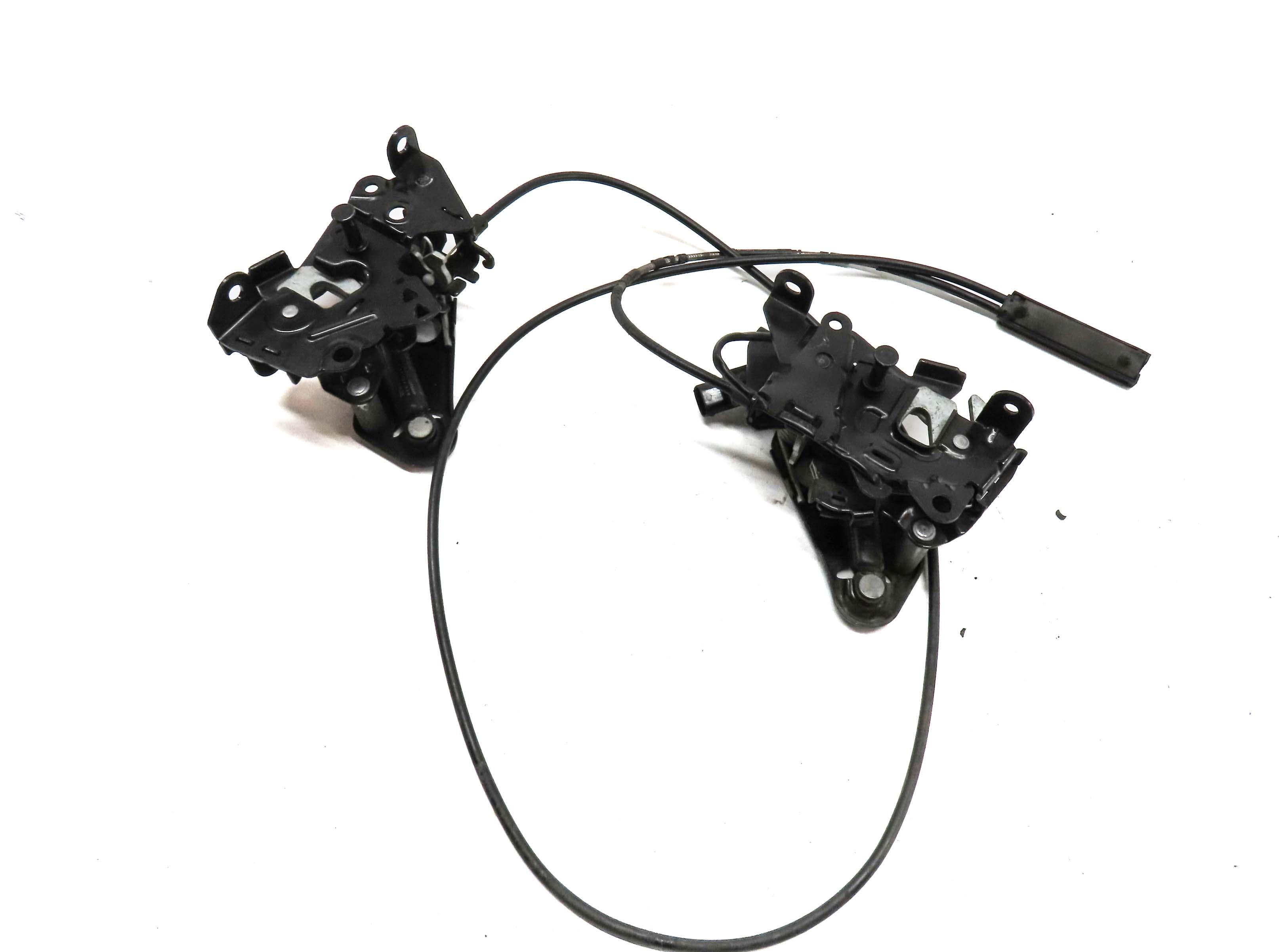 2011 BMW 535i SEDAN (F10) HOOD LEFT & RIGHT LOCK LATCH ACTUATOR SET2 w/ CABLES — exact item pictured