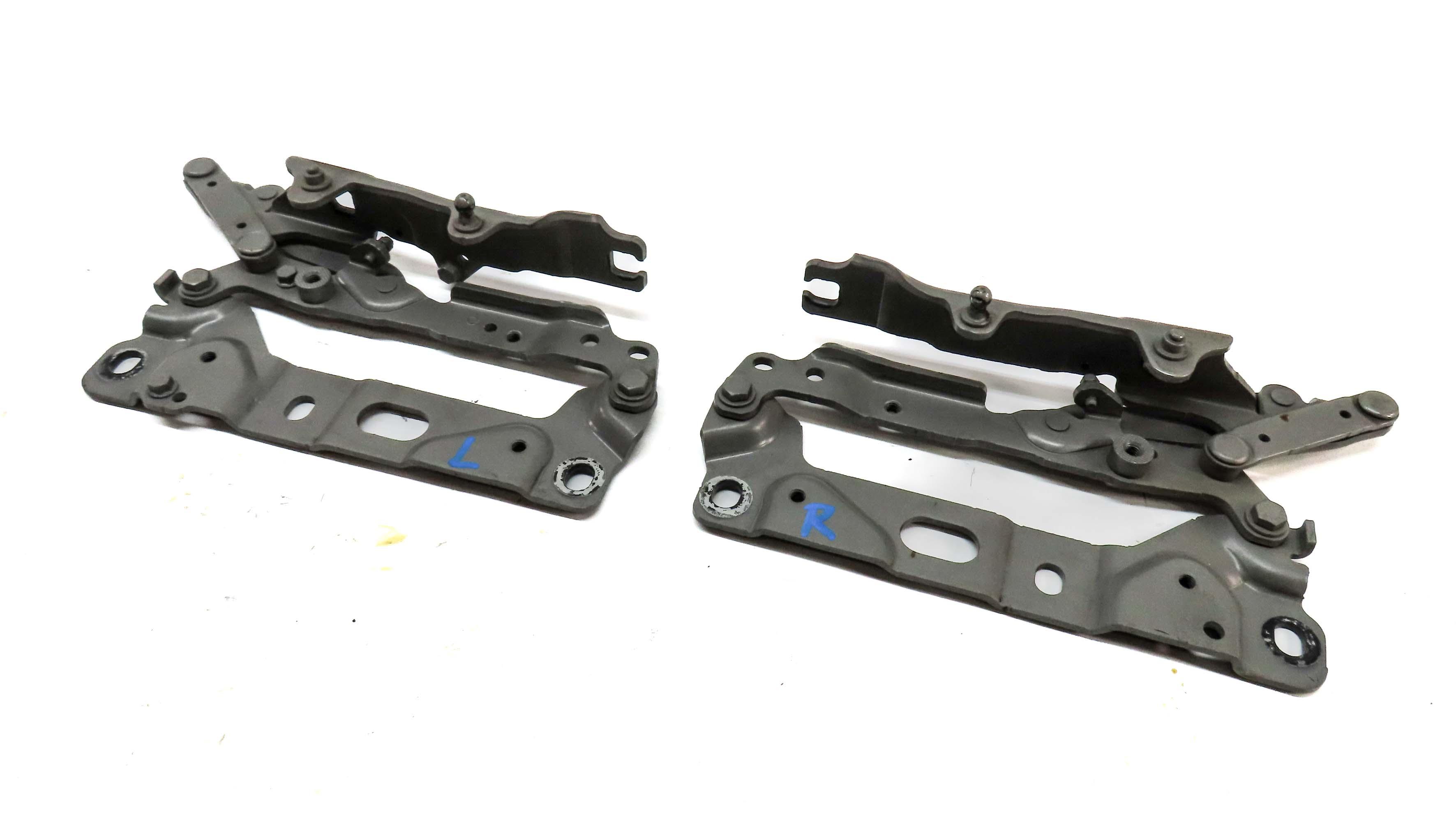 2011 BMW 528i 535i 550i F10 LEFT & RIGHT FRONT HOOD HINGE SET2 (CASHMERE SILVER) — exact item pictured