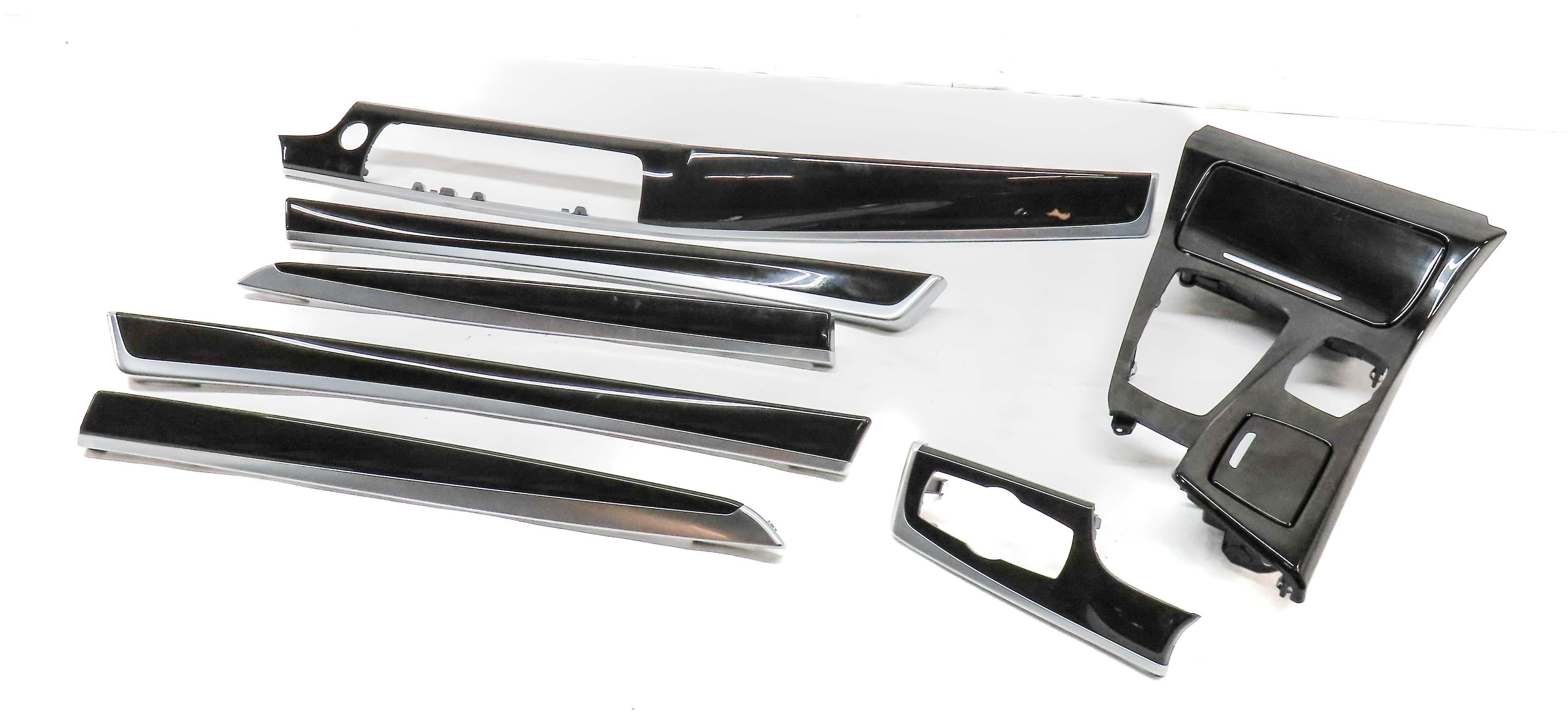 2011 BMW 535i SEDAN (F10) DOOR DASH CONSOLE ASH GRAIN FINE WOOD TRIM SET 7 — exact item pictured