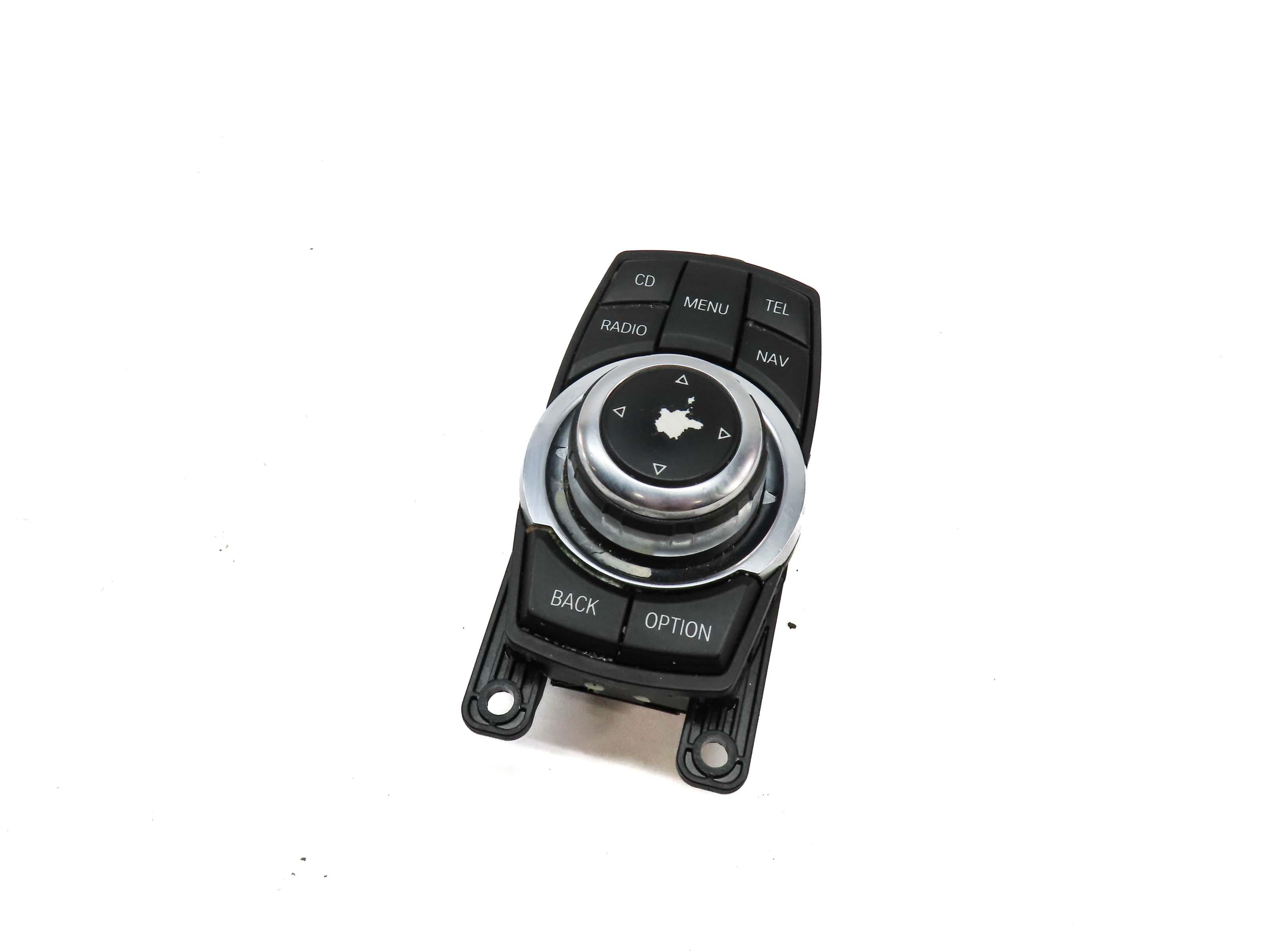 2011 BMW 535i SEDAN (F10) iDRIVE MEDA CONTROL KNOB SWITCH BUTTON PANEL (BLACK) — exact item pictured