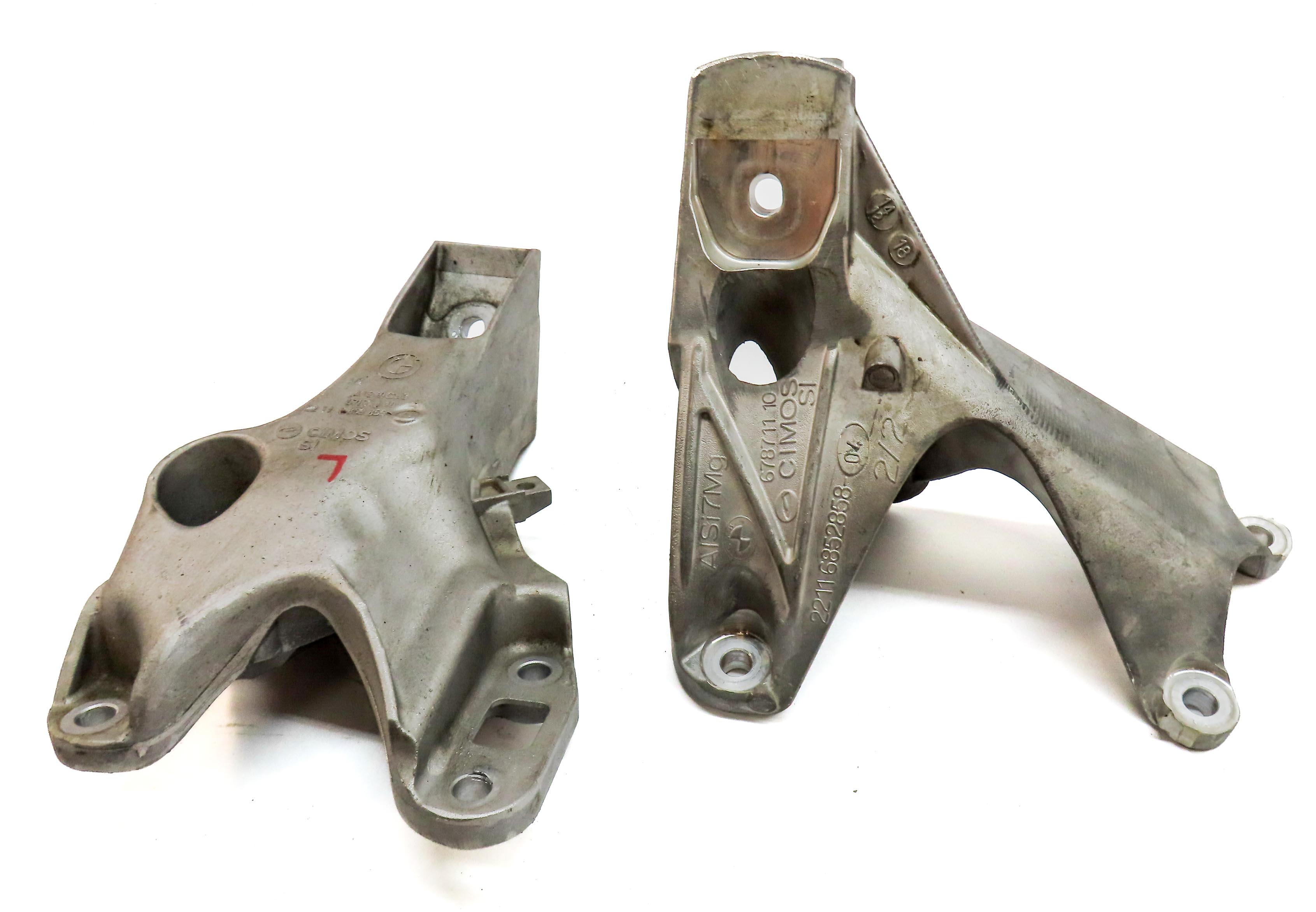 2015 BMW X5 (F15) 3.0L N55 TURBO LEFT & RIGHT ENGINE MOTOR MOUNT BRACKET SET 2 — exact item pictured