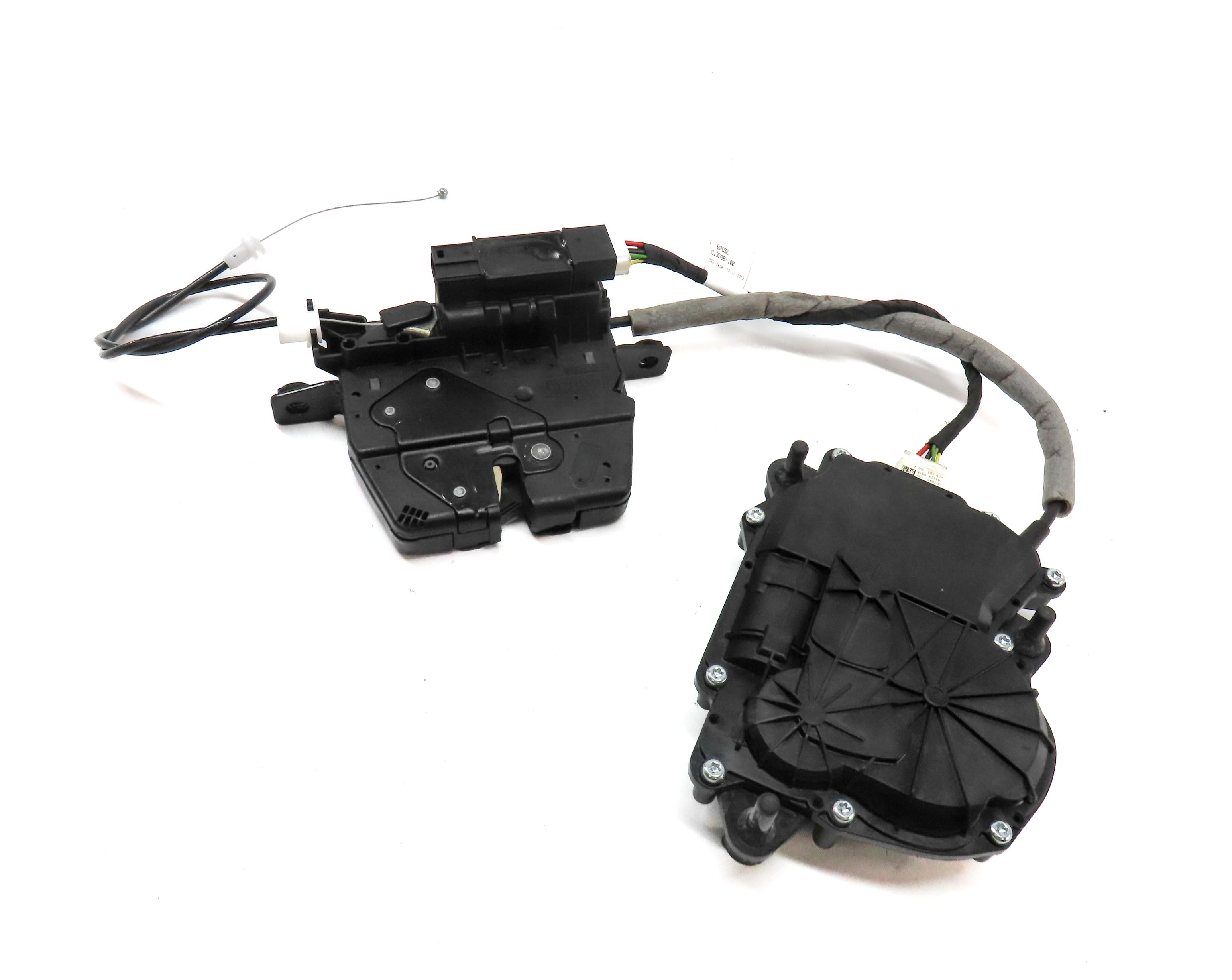 2015 BMW X5 (F15) TRUNK LATCH WITH SOFT CLOSE ACTUATOR MOTOR AND CABLE — exact item pictured