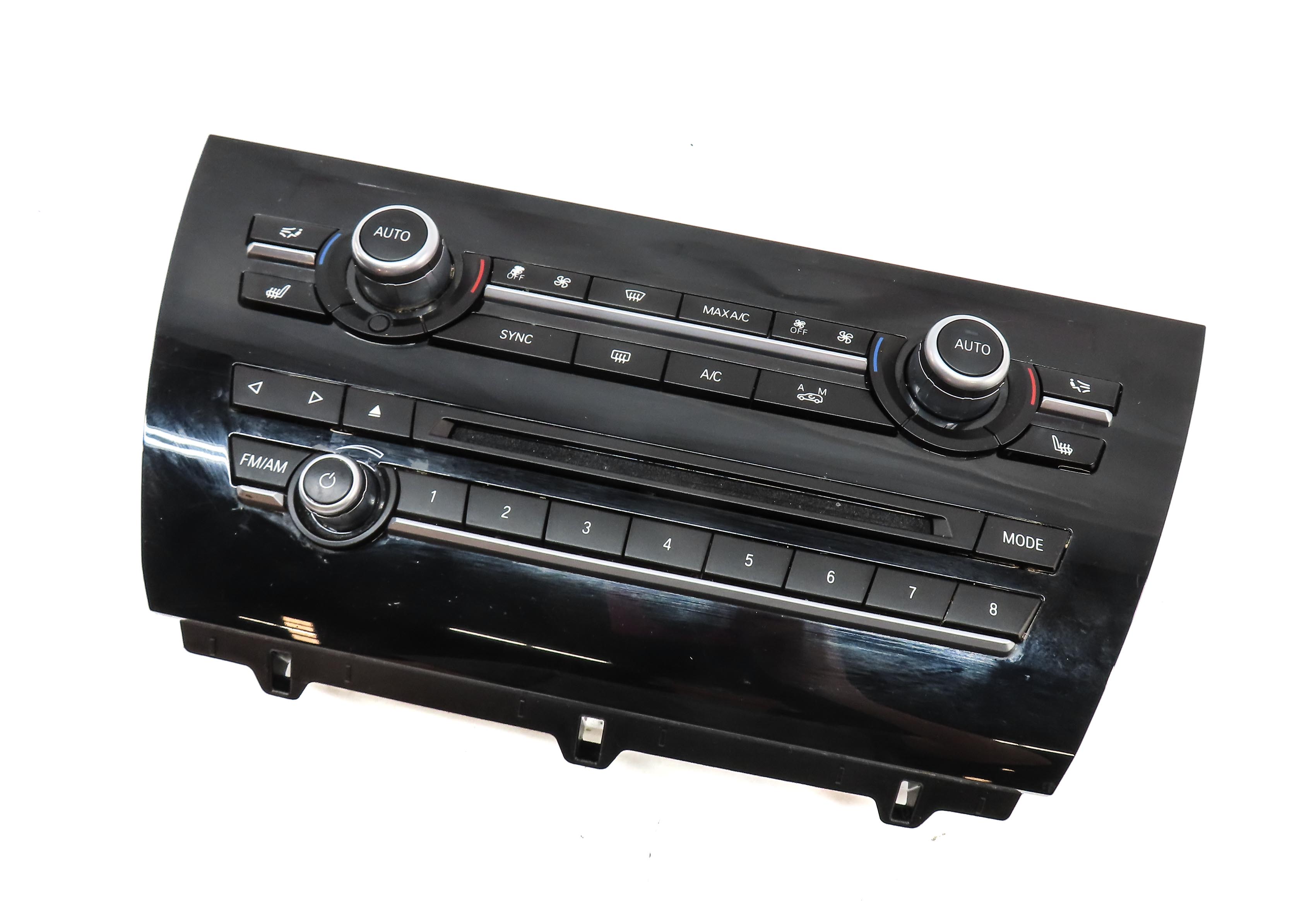 14-18 BMW X5 X5M (F15 F85) FRONT HEATER A/C & RADIO CONTROL PANEL (w/o ceramic) — exact item pictured