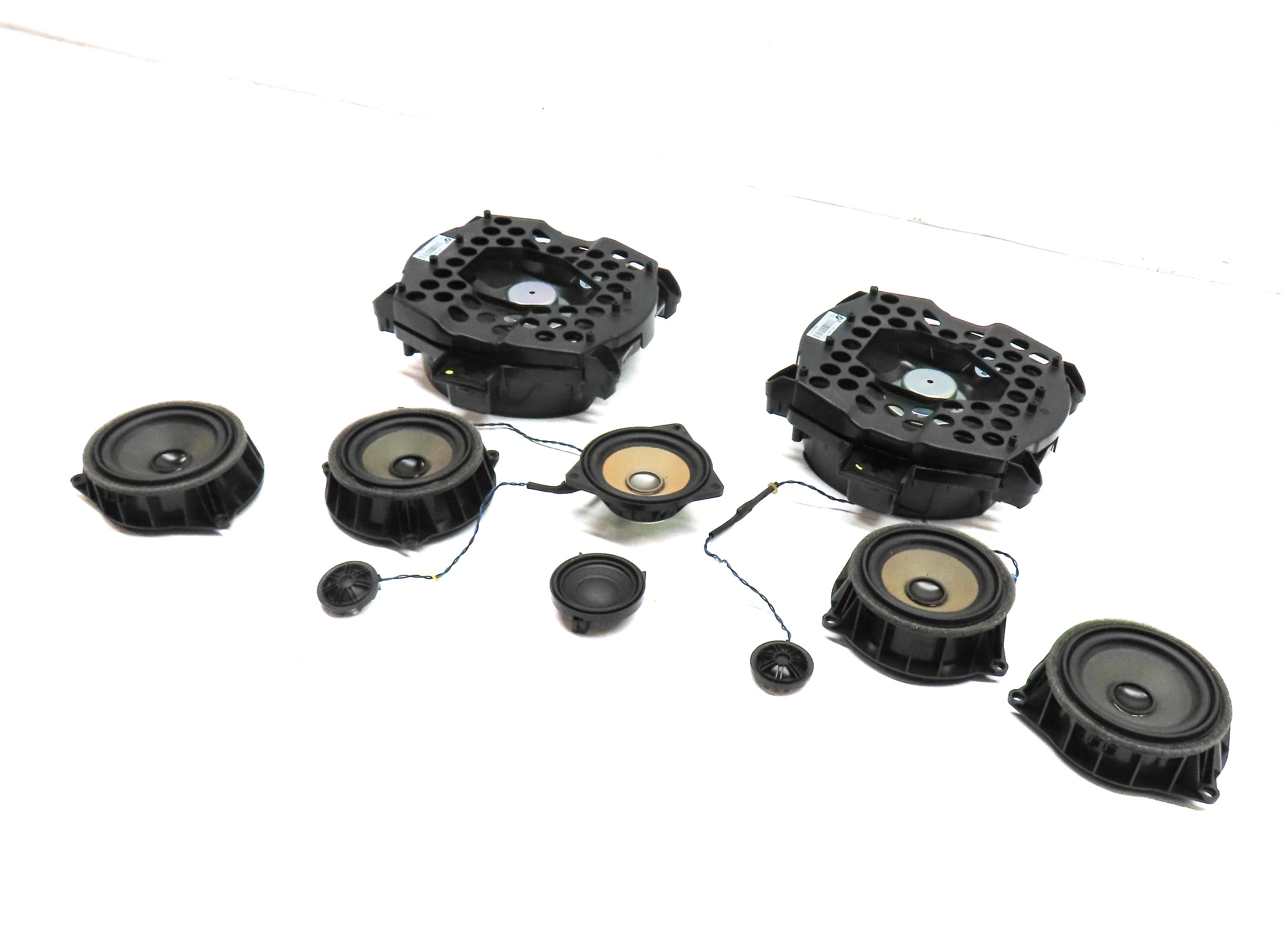 2015 BMW X5 (F15) FRONT REAR LEFT RIGHT DOOR DASH HARMAN KARDON SPEAKER SET — exact item pictured